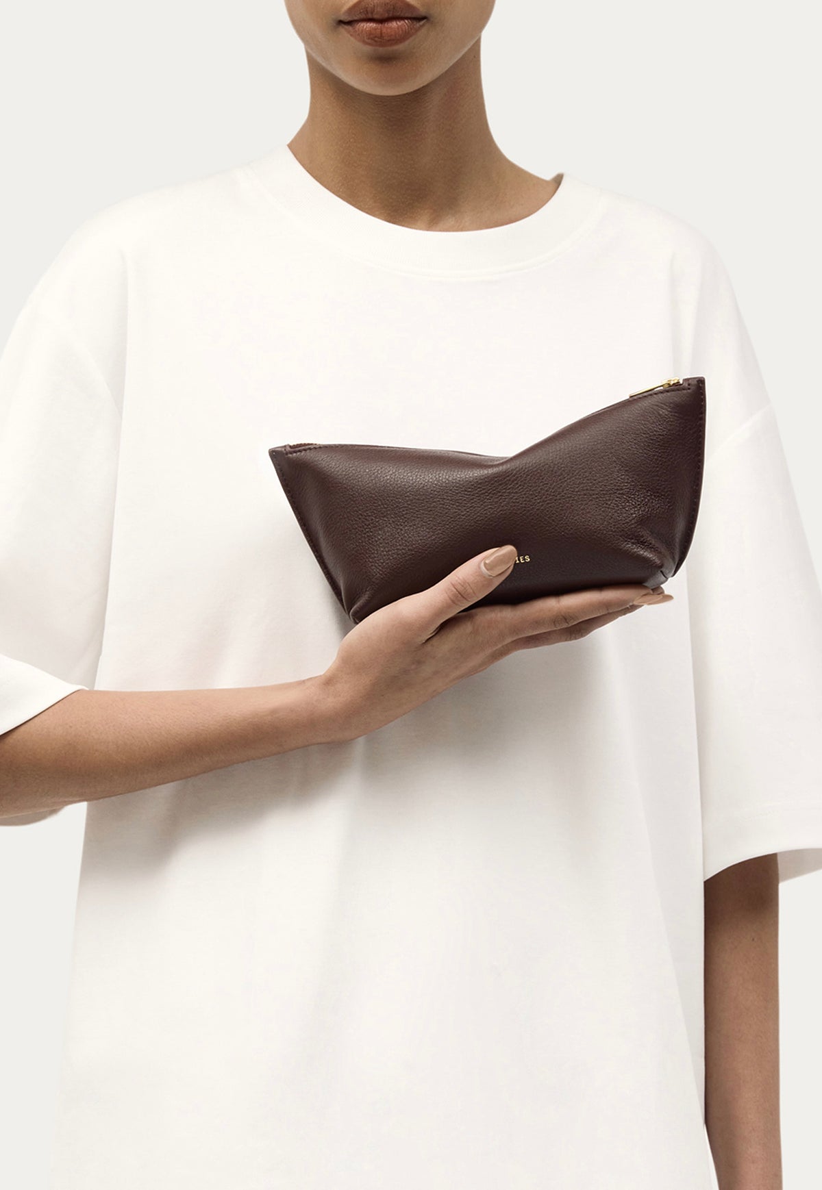 Medium Poucher - Dark Cherry
