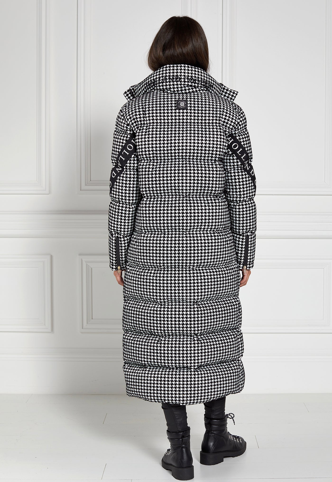 Camden Longline Coat - Houndstooth sold by Angel Divine