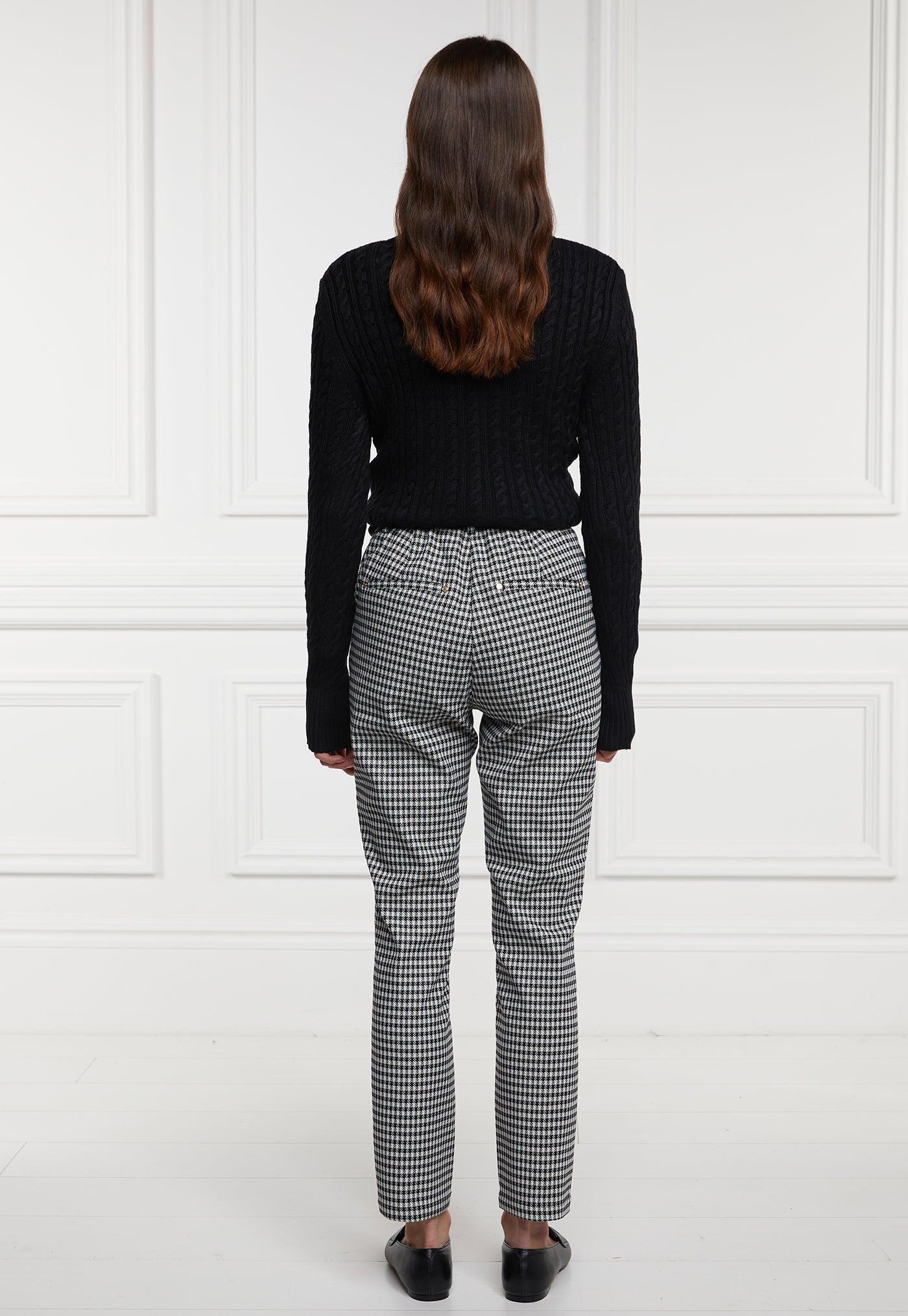 Charlton Trousers - Houndstooth Gold sold by Angel Divine