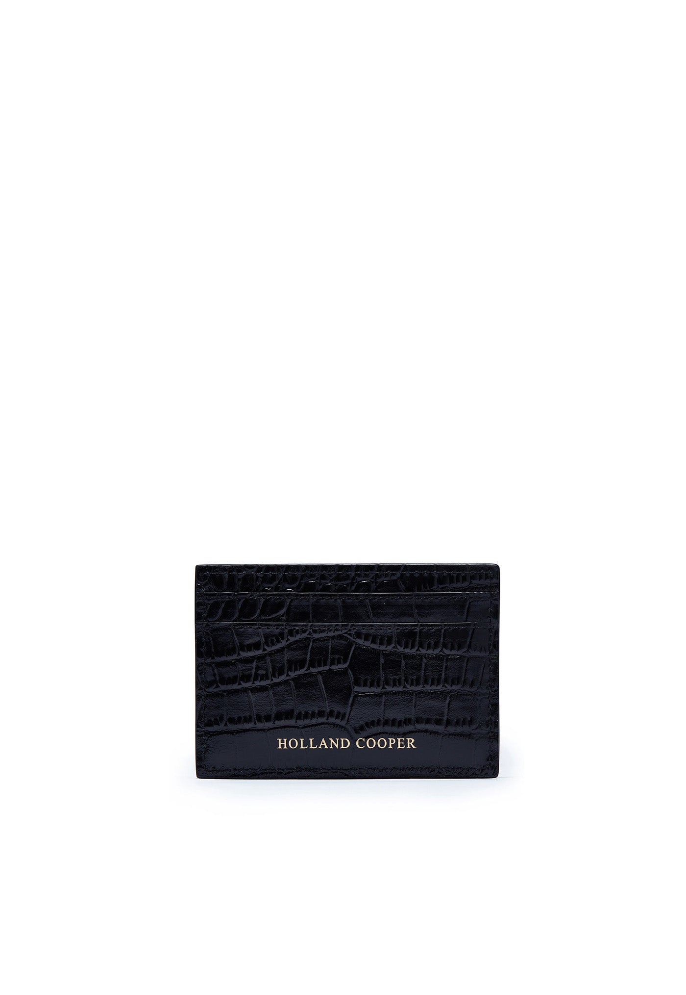Chelsea Card Holder - Black Croc sold by Angel Divine