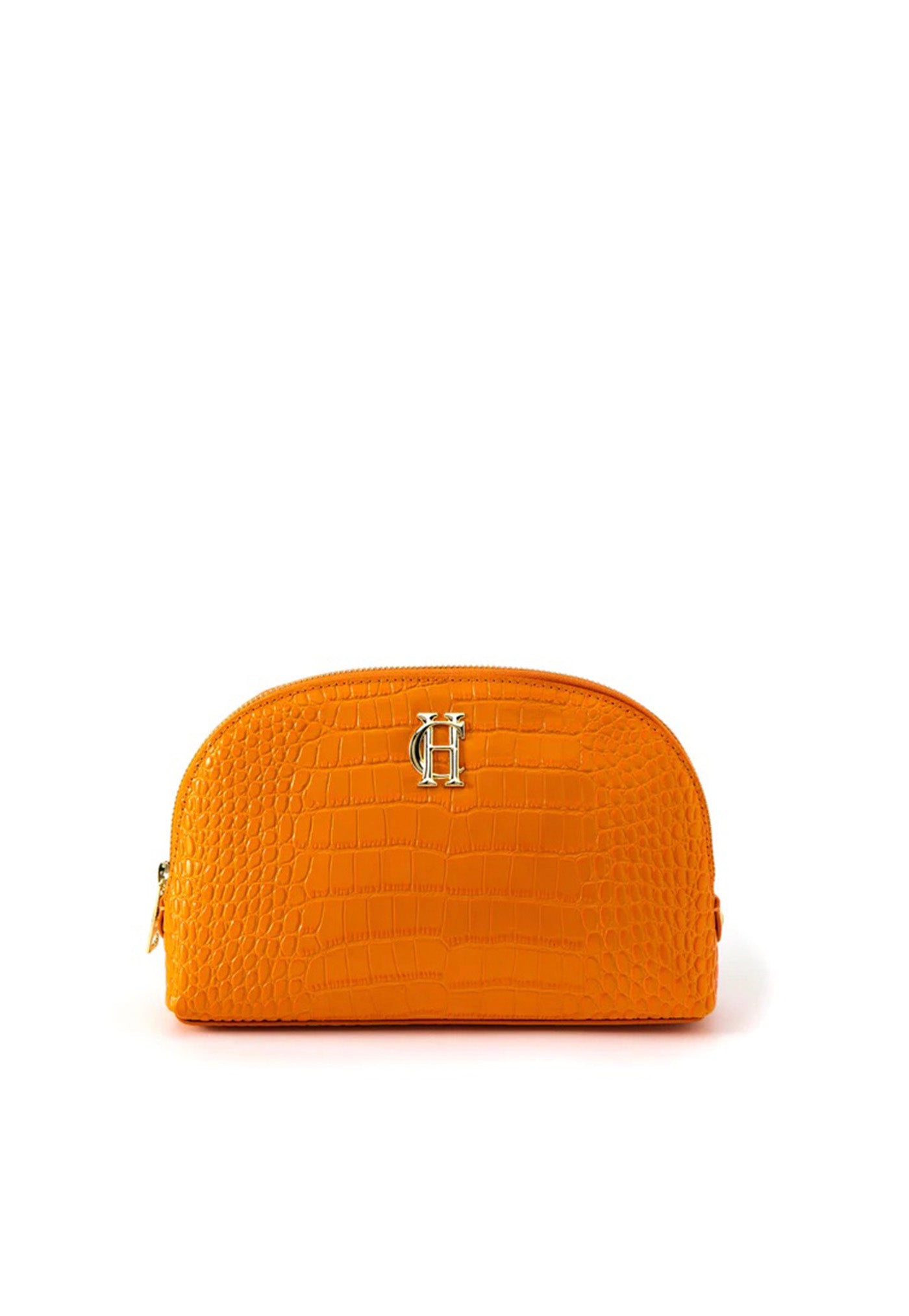 Chelsea Makeup Bag - Orange Croc sold by Angel Divine