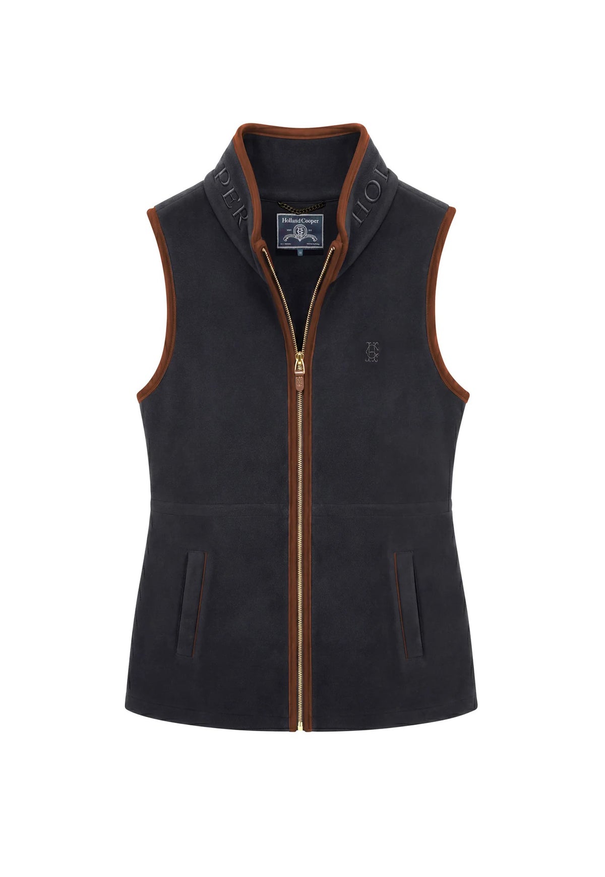 Country Longline Fleece Gilet - Ink Navy