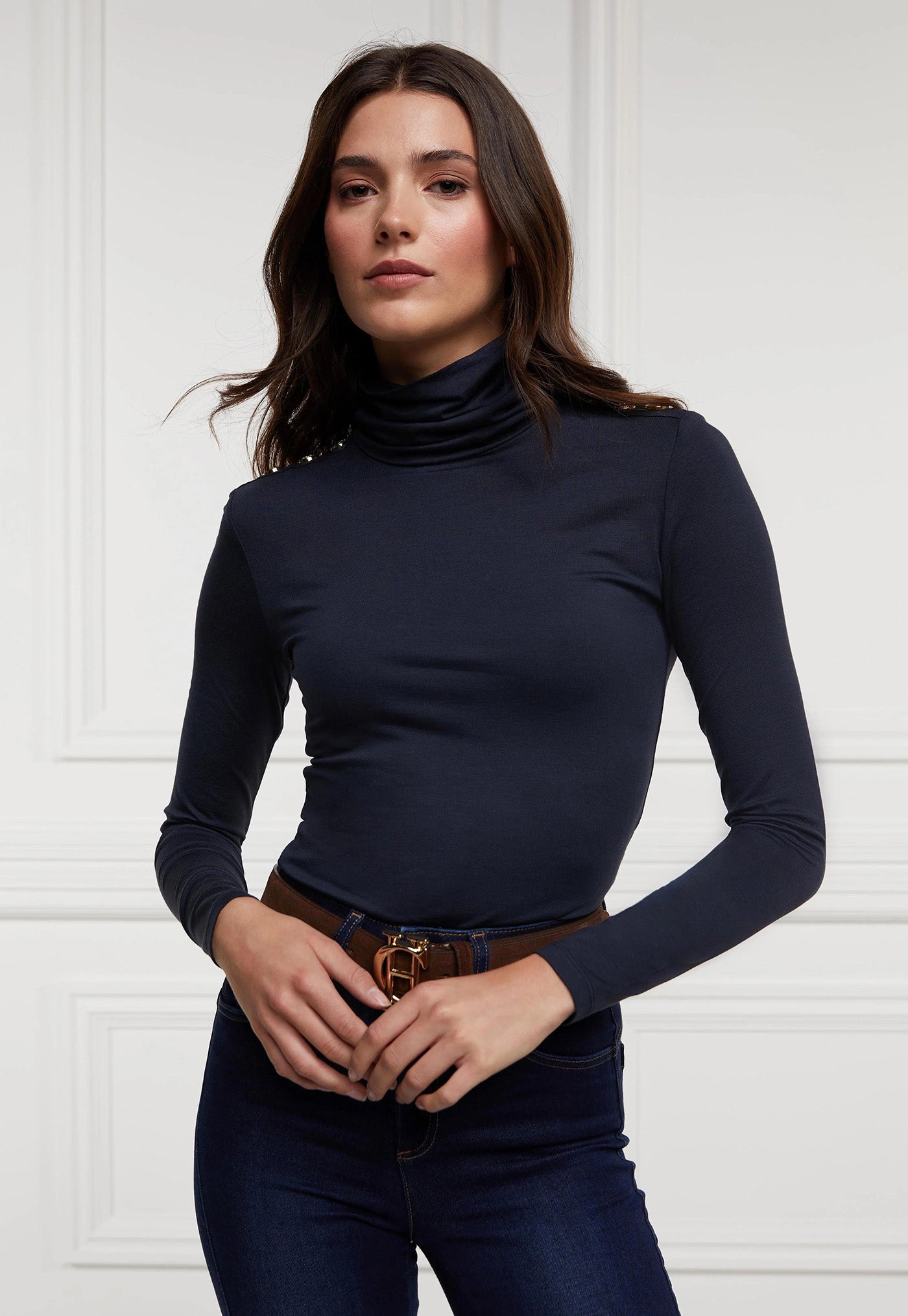 Essential Roll Neck - Ink Navy sold by Angel Divine