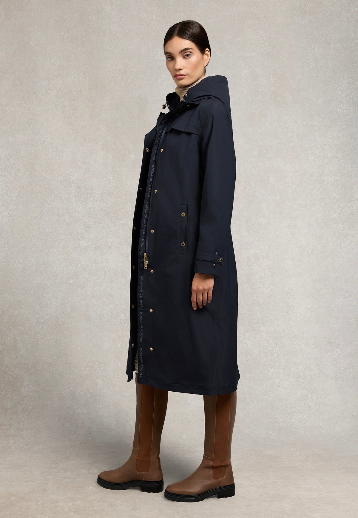 Folgate Rain Coat - Ink Navy