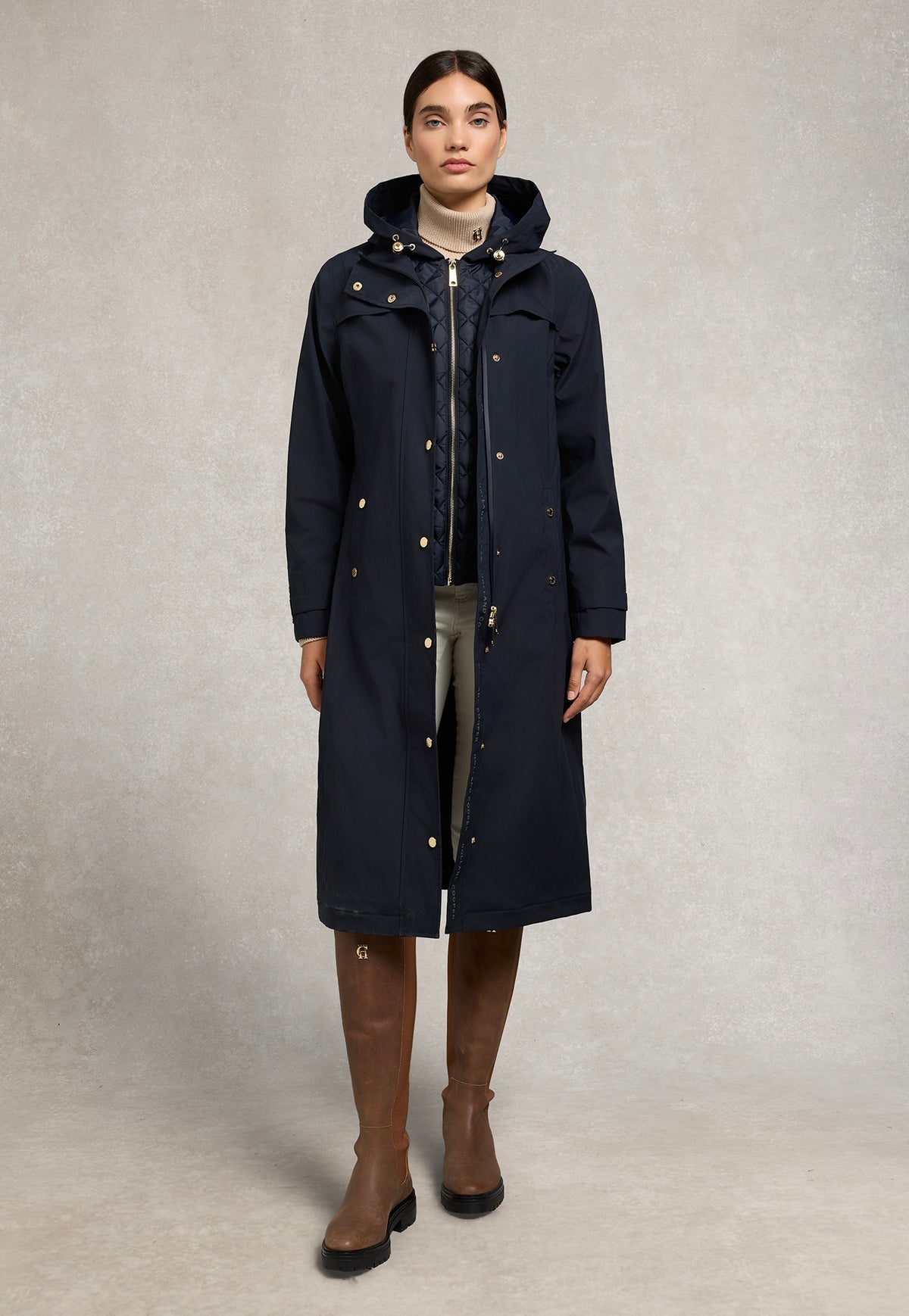 Folgate Rain Coat - Ink Navy