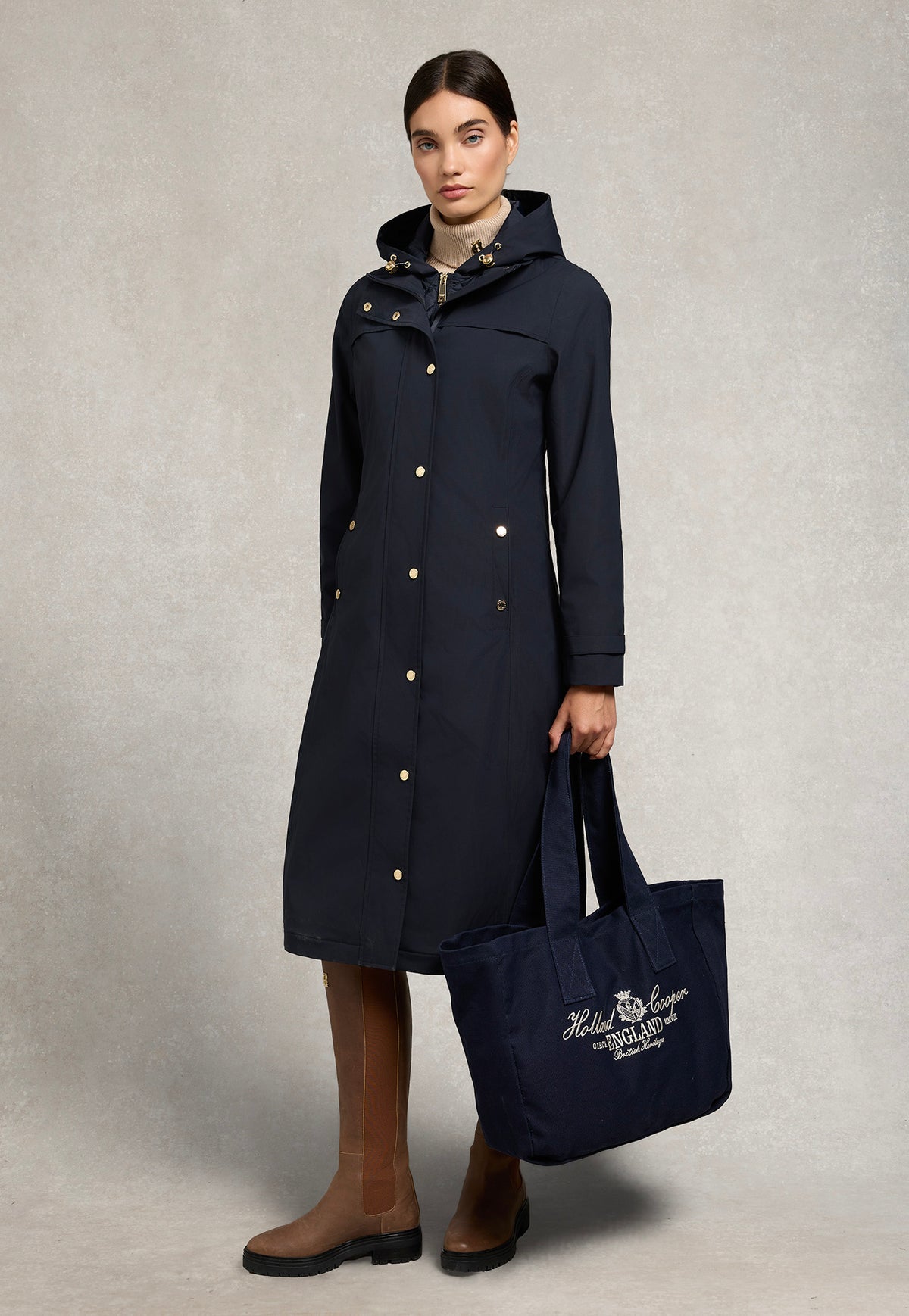 Folgate Rain Coat - Ink Navy