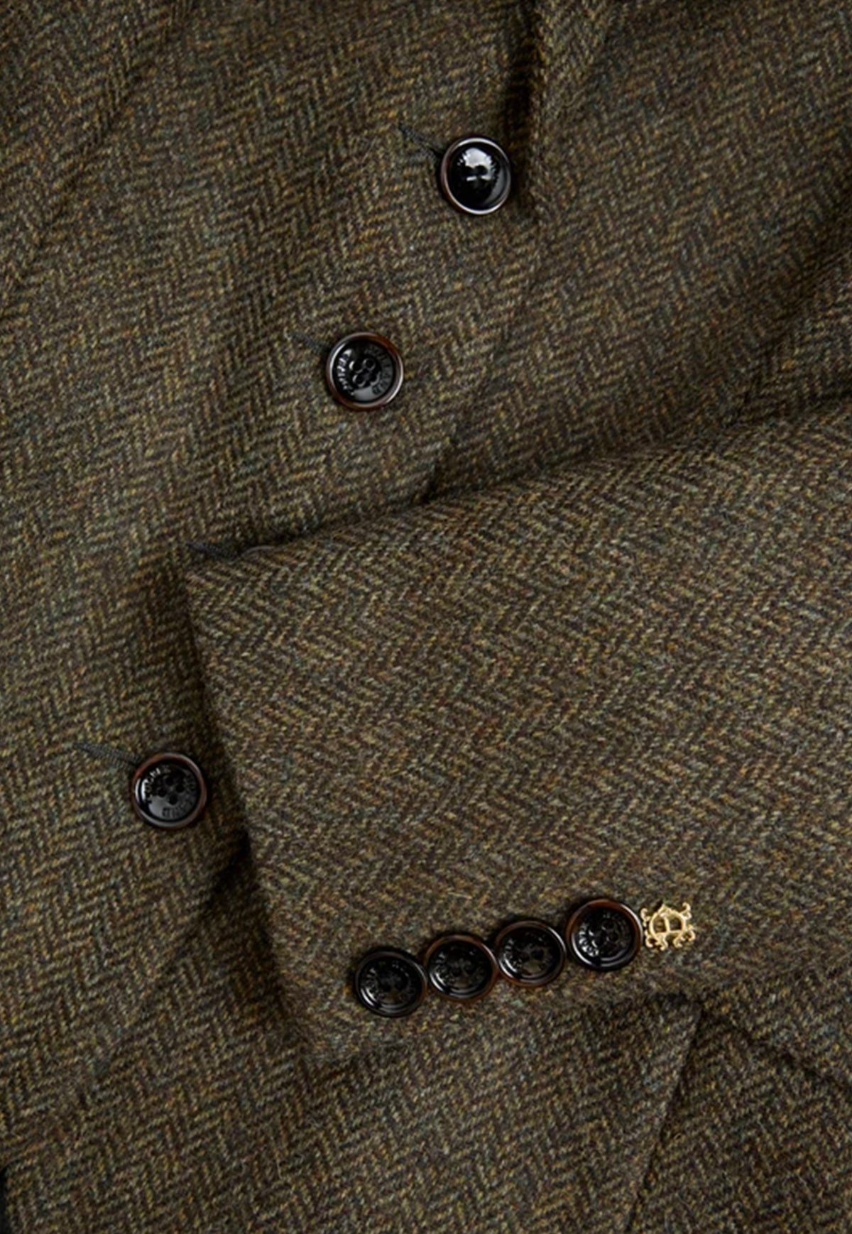 Hacking Jacket - Dark Green Herringbone