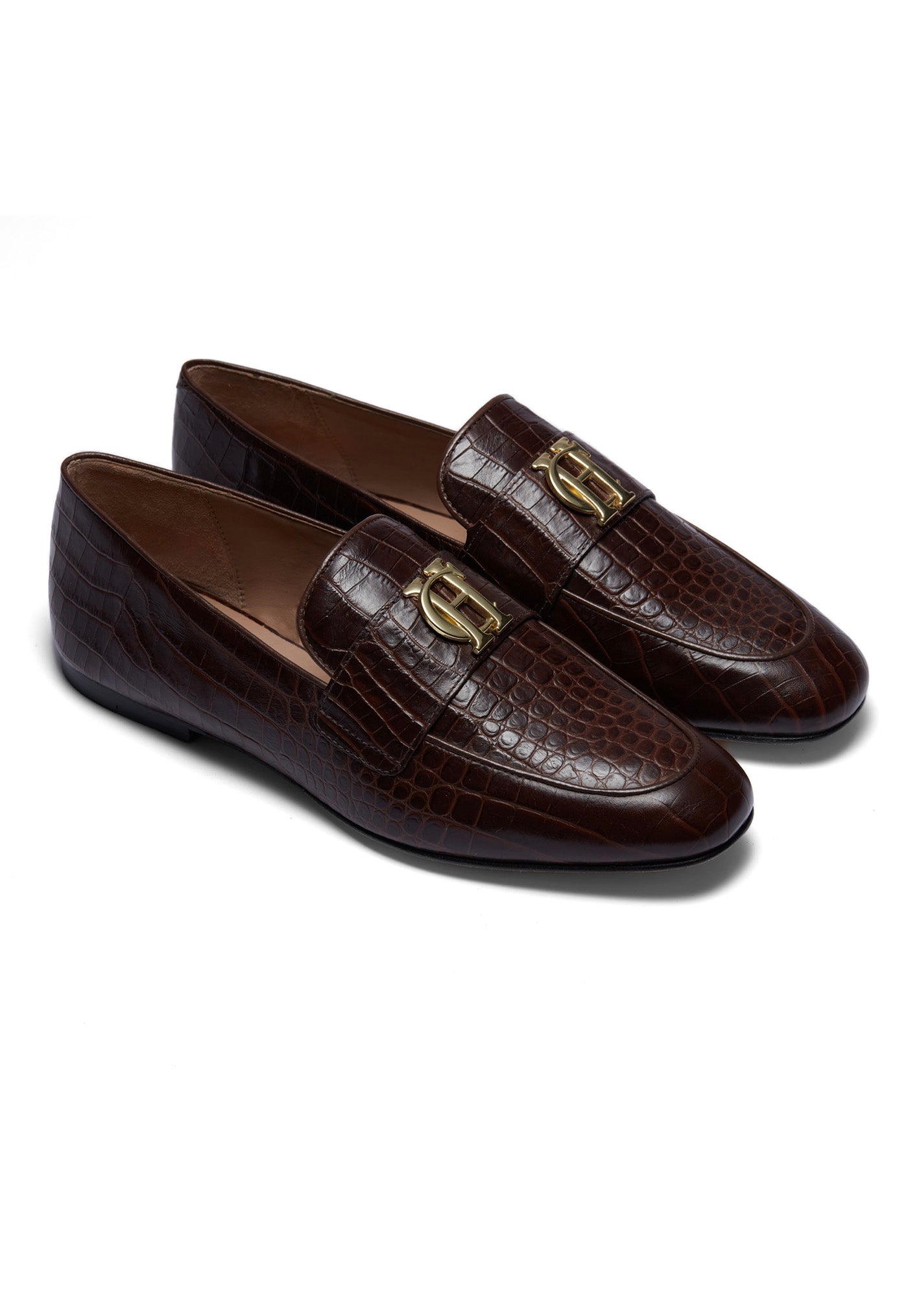 Harvard Loafer - Chocolate Croc sold by Angel Divine