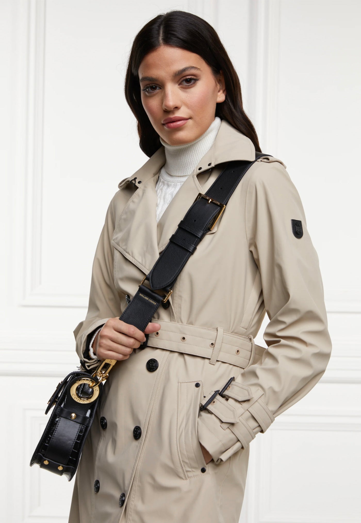 Kendall Waterproof Full Length Trench Coat - Stone sold by Angel Divine