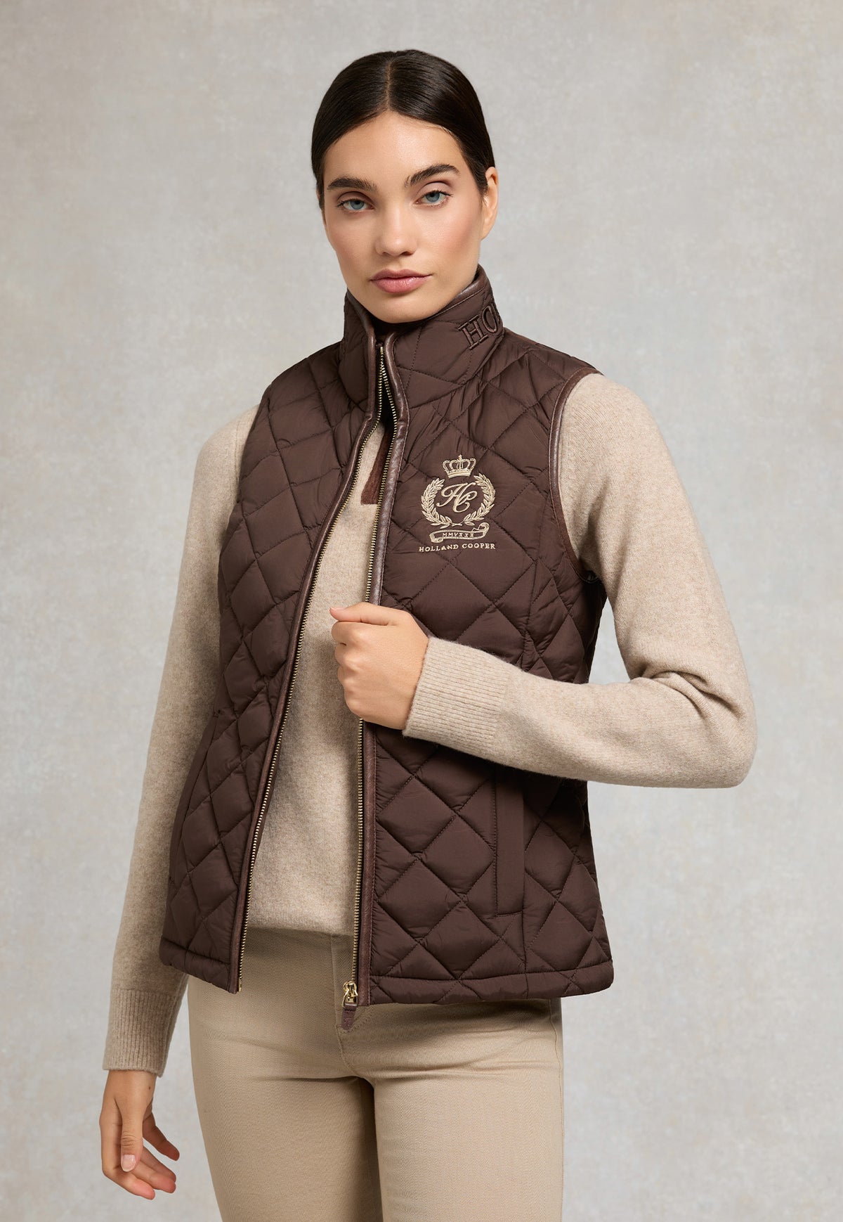 Lightweight Country Gilet - Chocolate