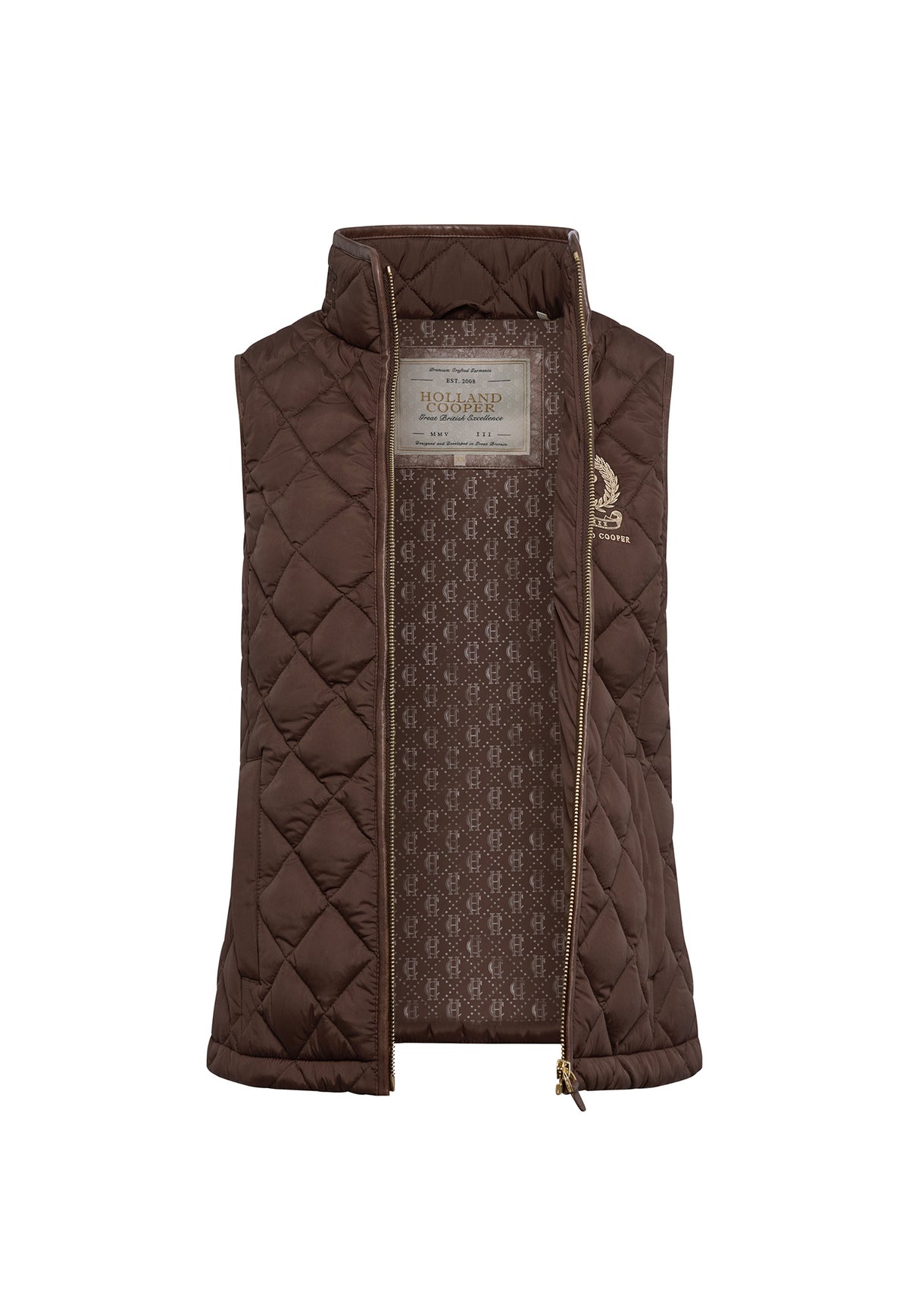 Lightweight Country Gilet - Chocolate