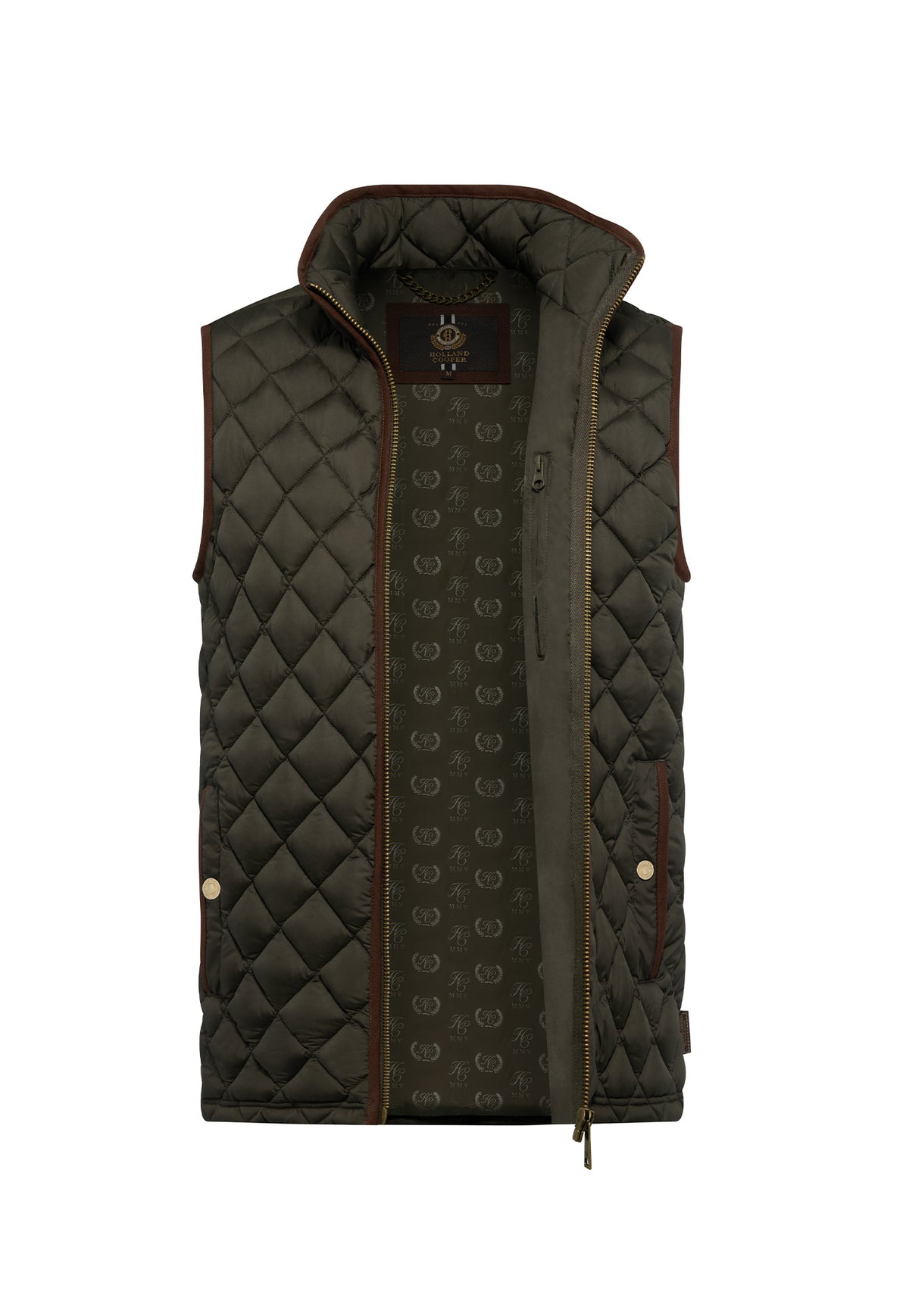 Men's Country Quilted Gilet - Khaki
