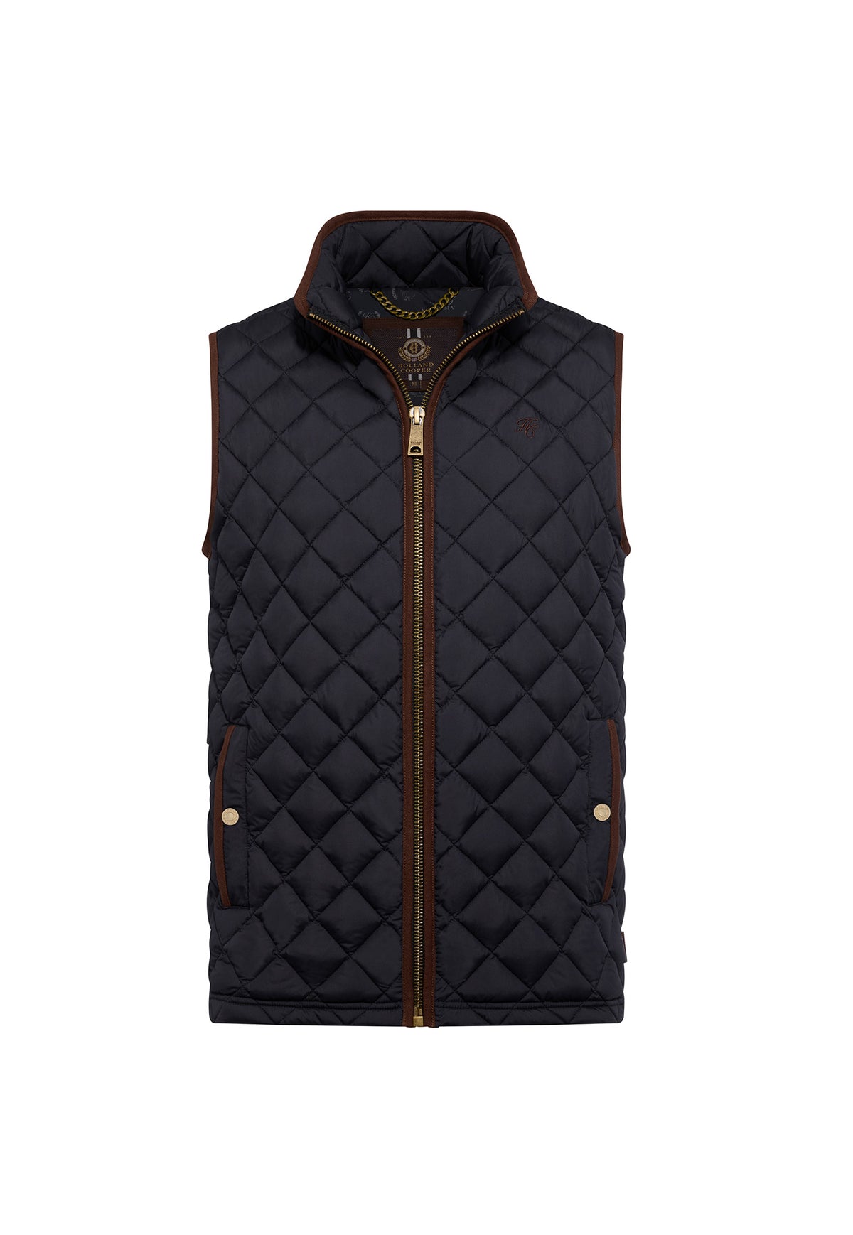 Men's Country Quilted Gilet - Ink Navy