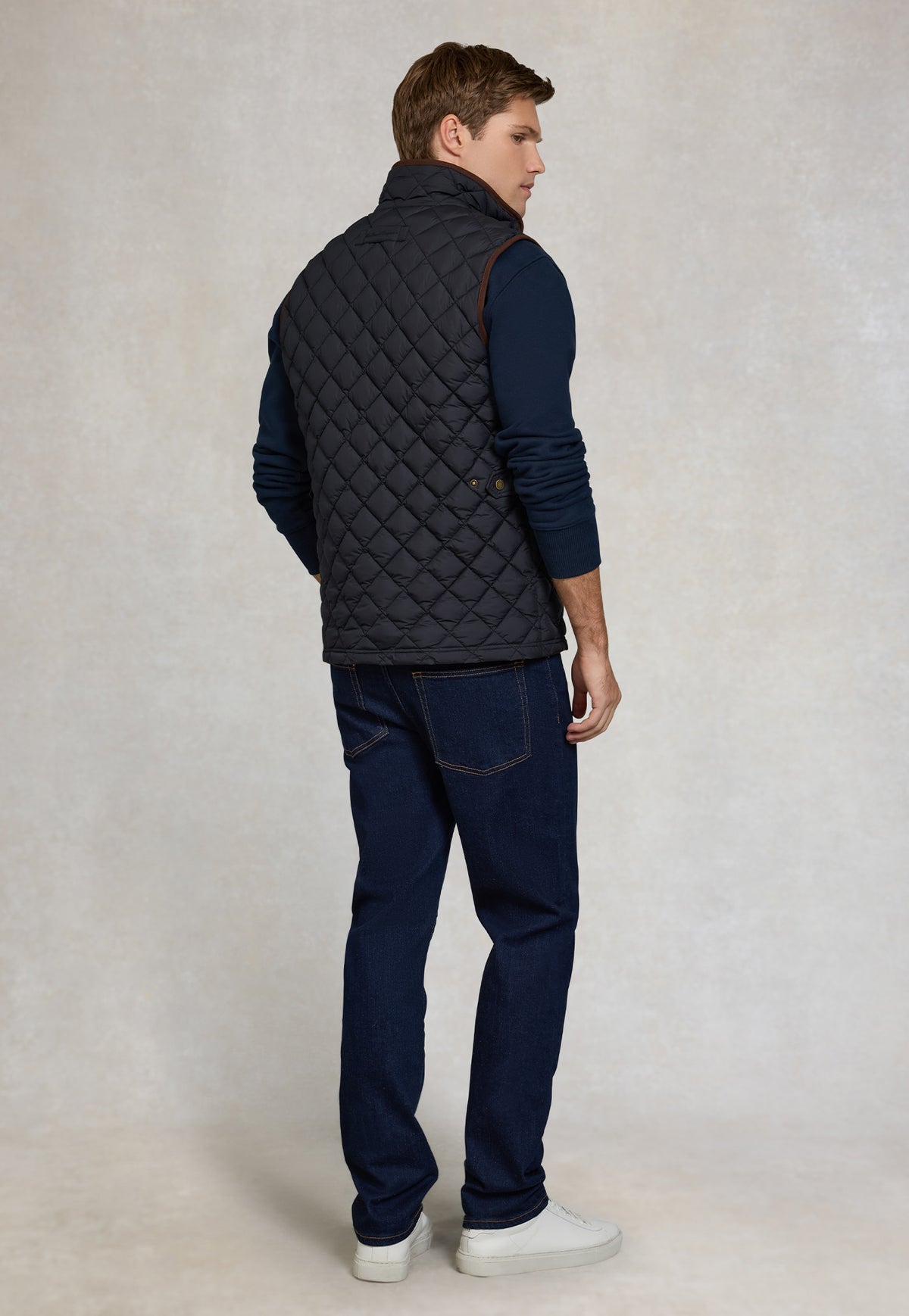 Men's Country Quilted Gilet - Ink Navy