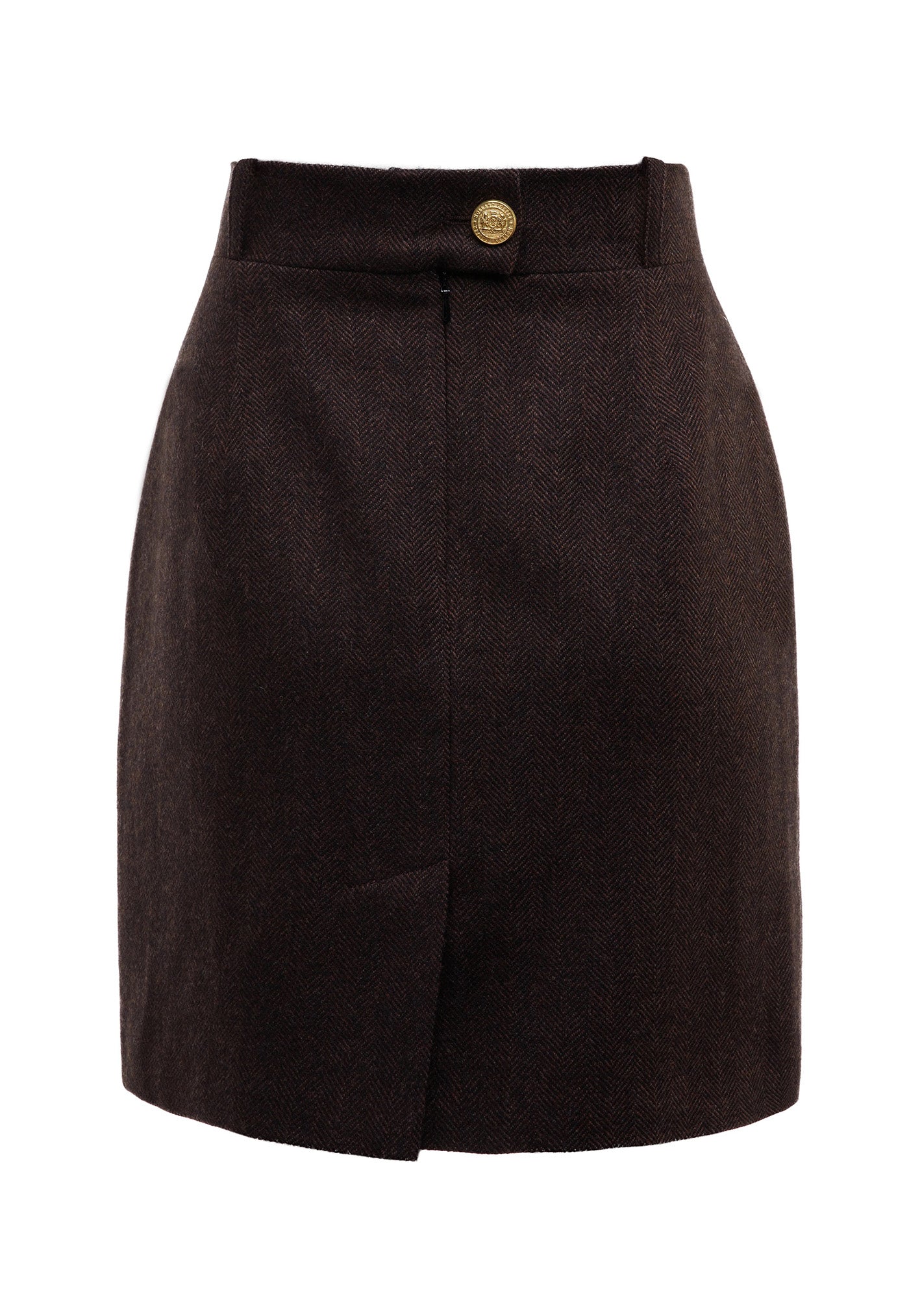 Regency Skirt - Chocolate Herringbone sold by Angel Divine