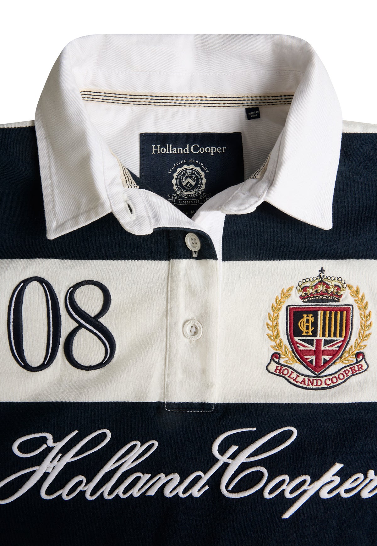 Rugby Shirt - Navy Ecru