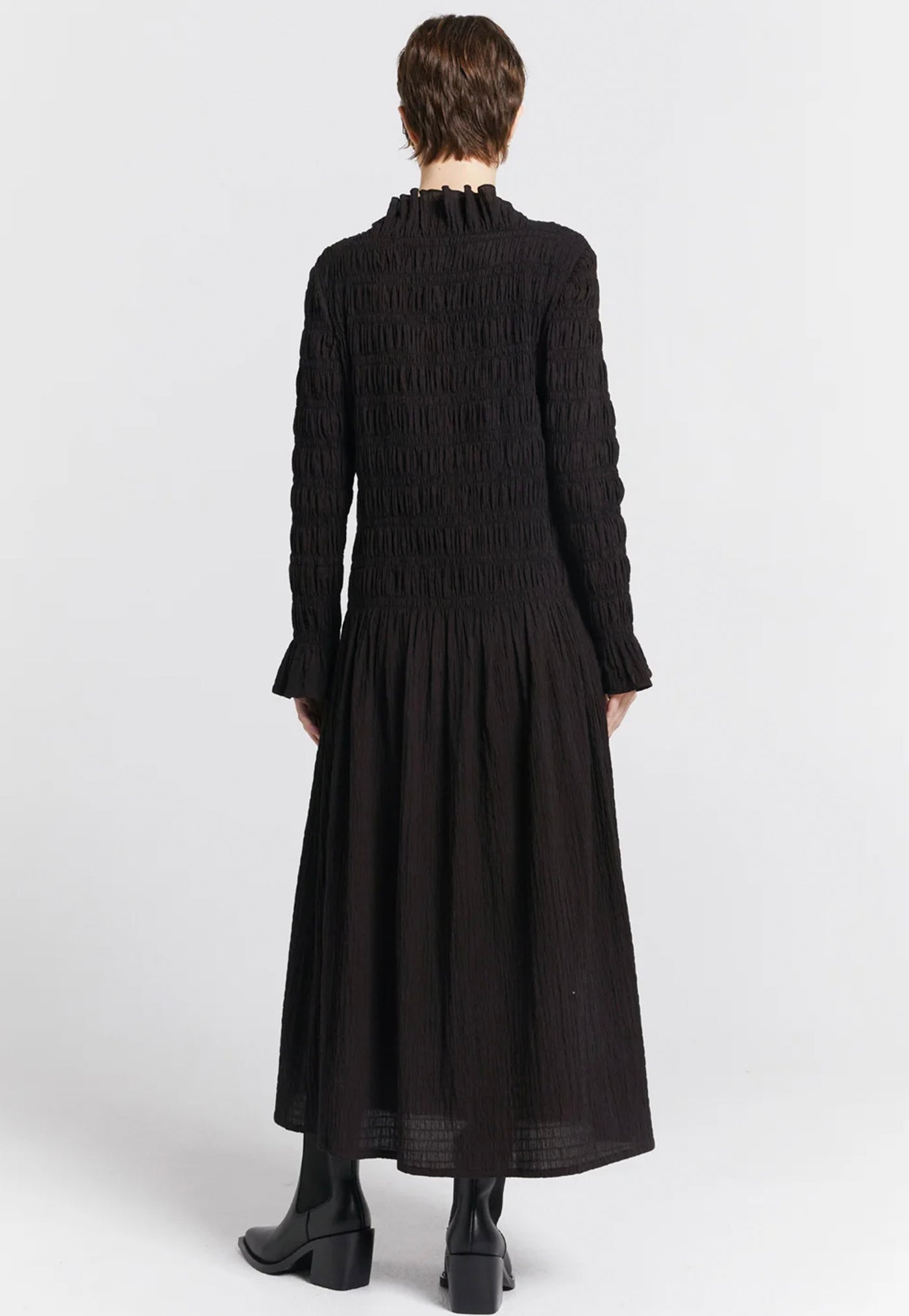 Keiko Organic Cotton Dress - Black sold by Angel Divine