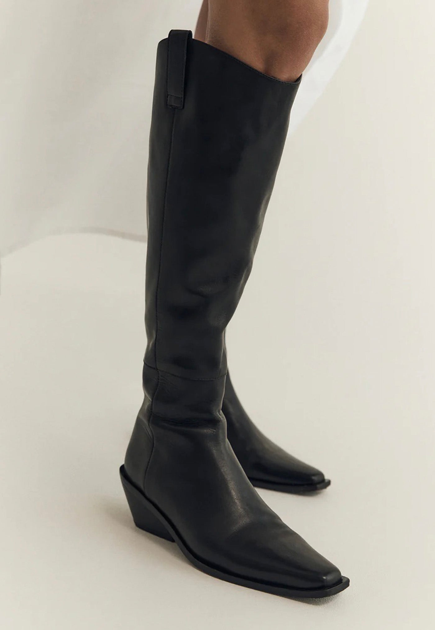 Simone Knee High Boot - Black sold by Angel Divine