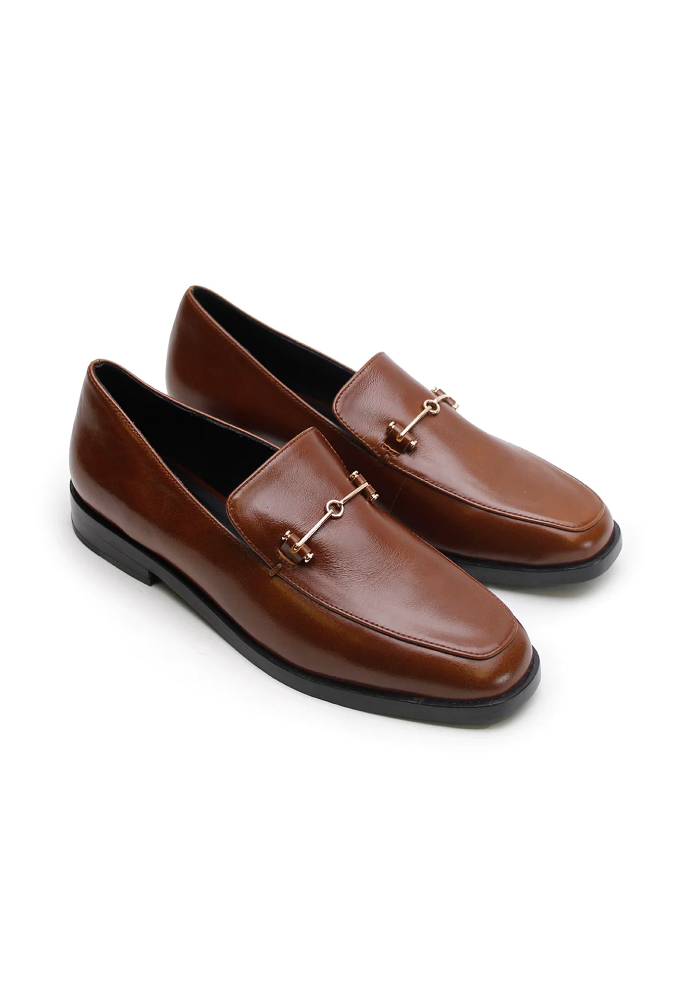 Suit Loafer - Pecan/Gold sold by Angel Divine