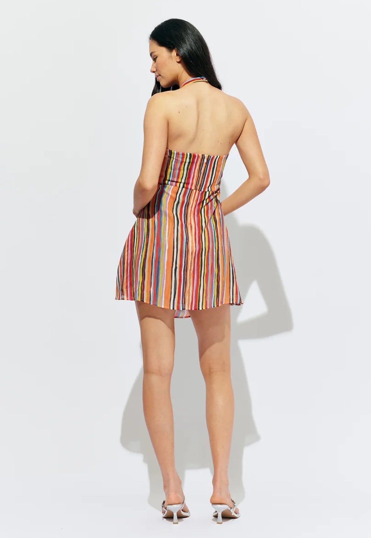 Madrid Mini Dress - Liquorice Stripe