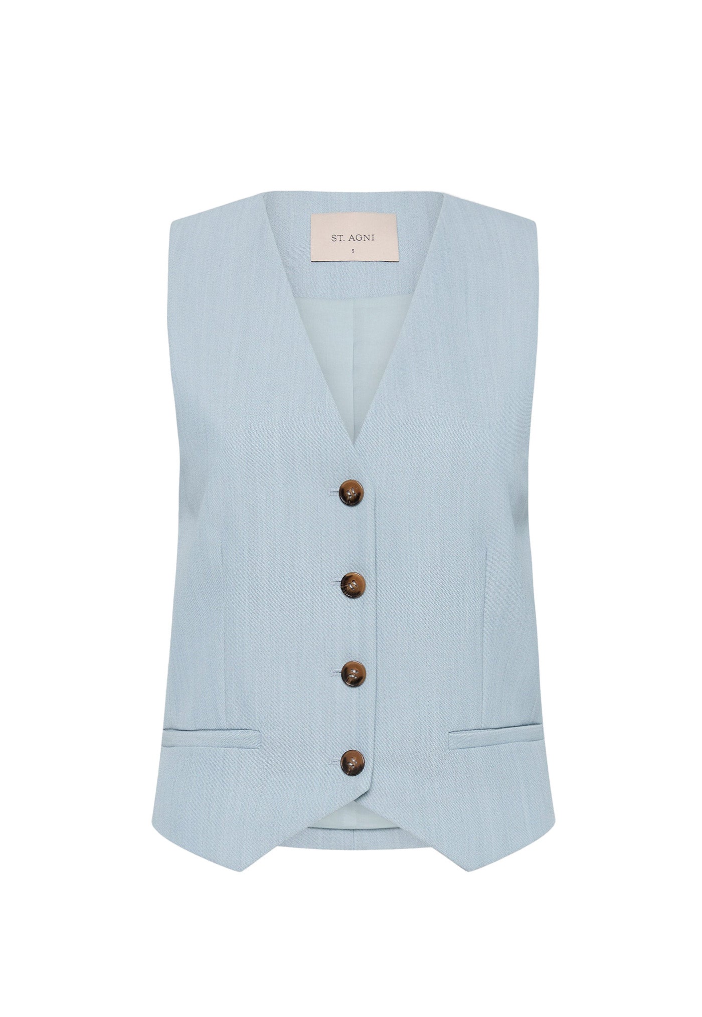 Carter Vest - Stone Blue sold by Angel Divine