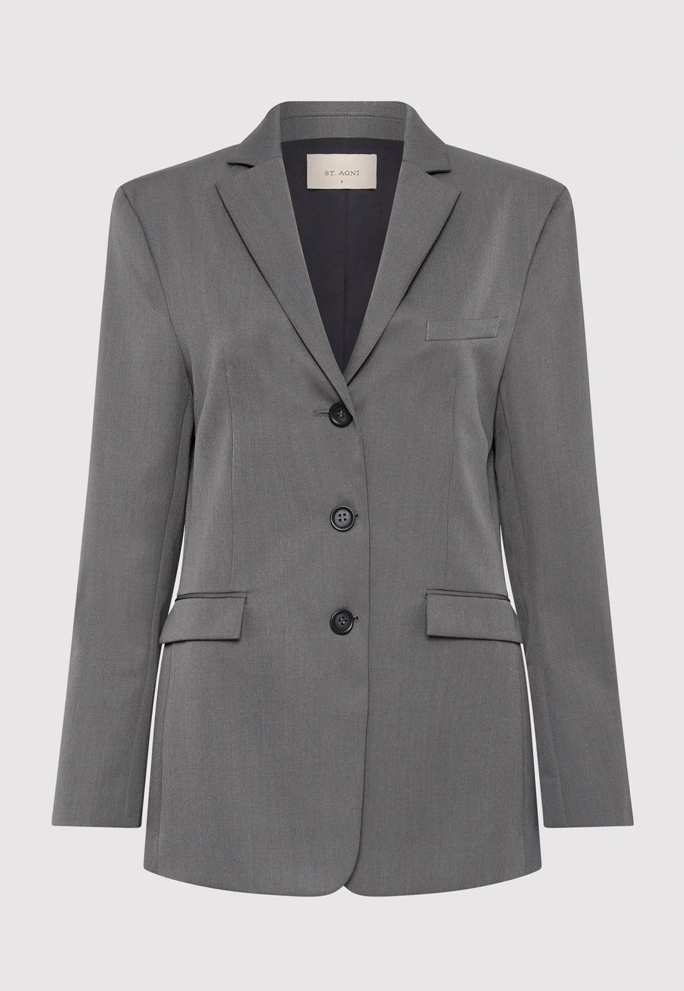 Homme Belted Blazer - Pewter Grey sold by Angel Divine