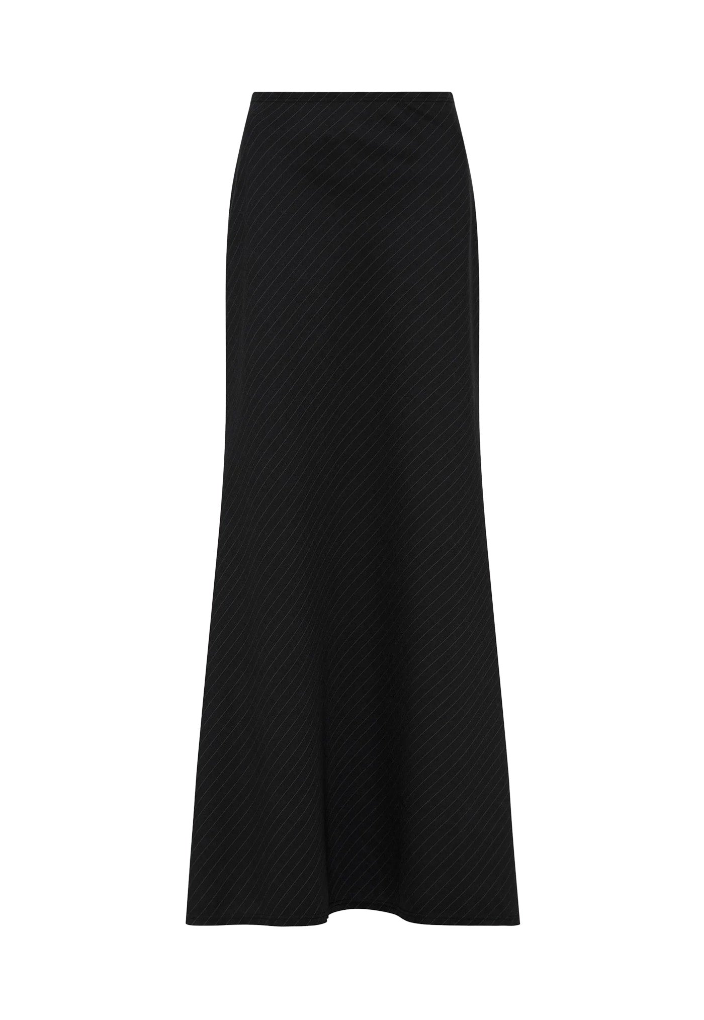 Pinstripe Maxi Skirt - Black sold by Angel Divine