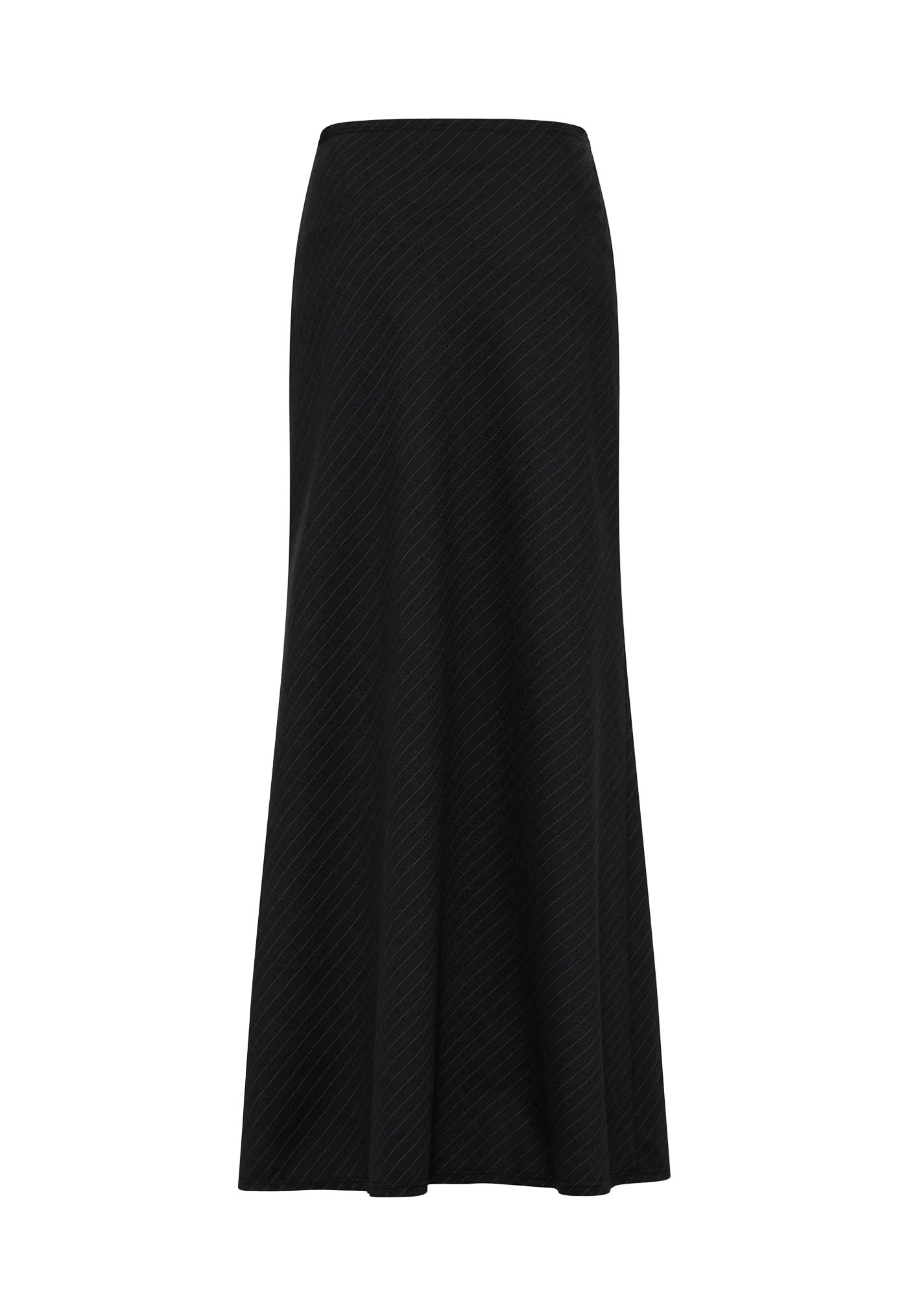 Pinstripe Maxi Skirt - Black sold by Angel Divine