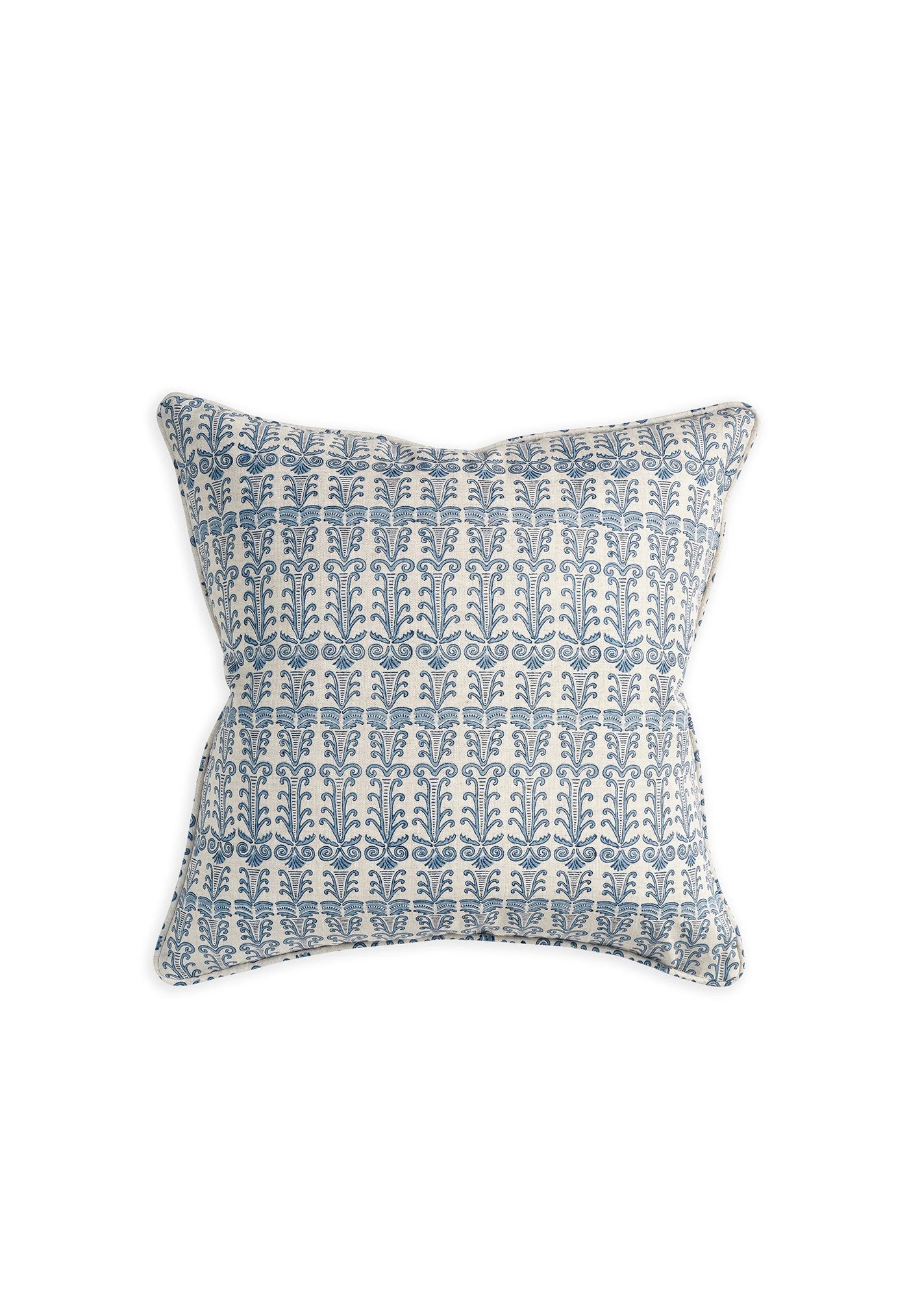 Santorini Azure Linen Cushion 50x50cm sold by Angel Divine