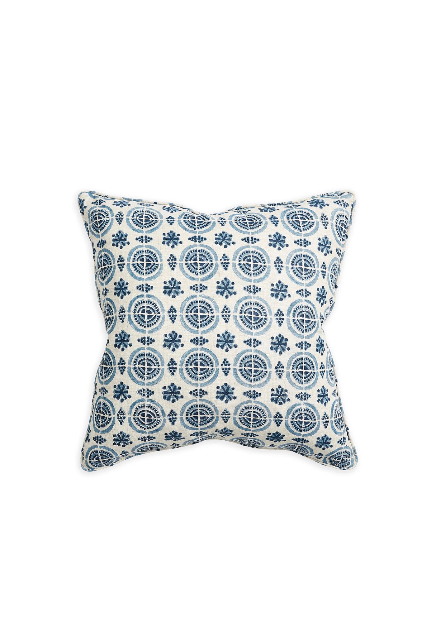 Amreli Azure Linen Cushion 55x55cm sold by Angel Divine