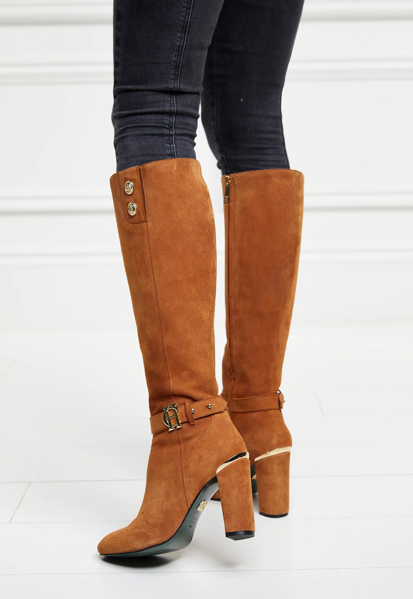 Marlborough Knee Boot - Tan sold by Angel Divine