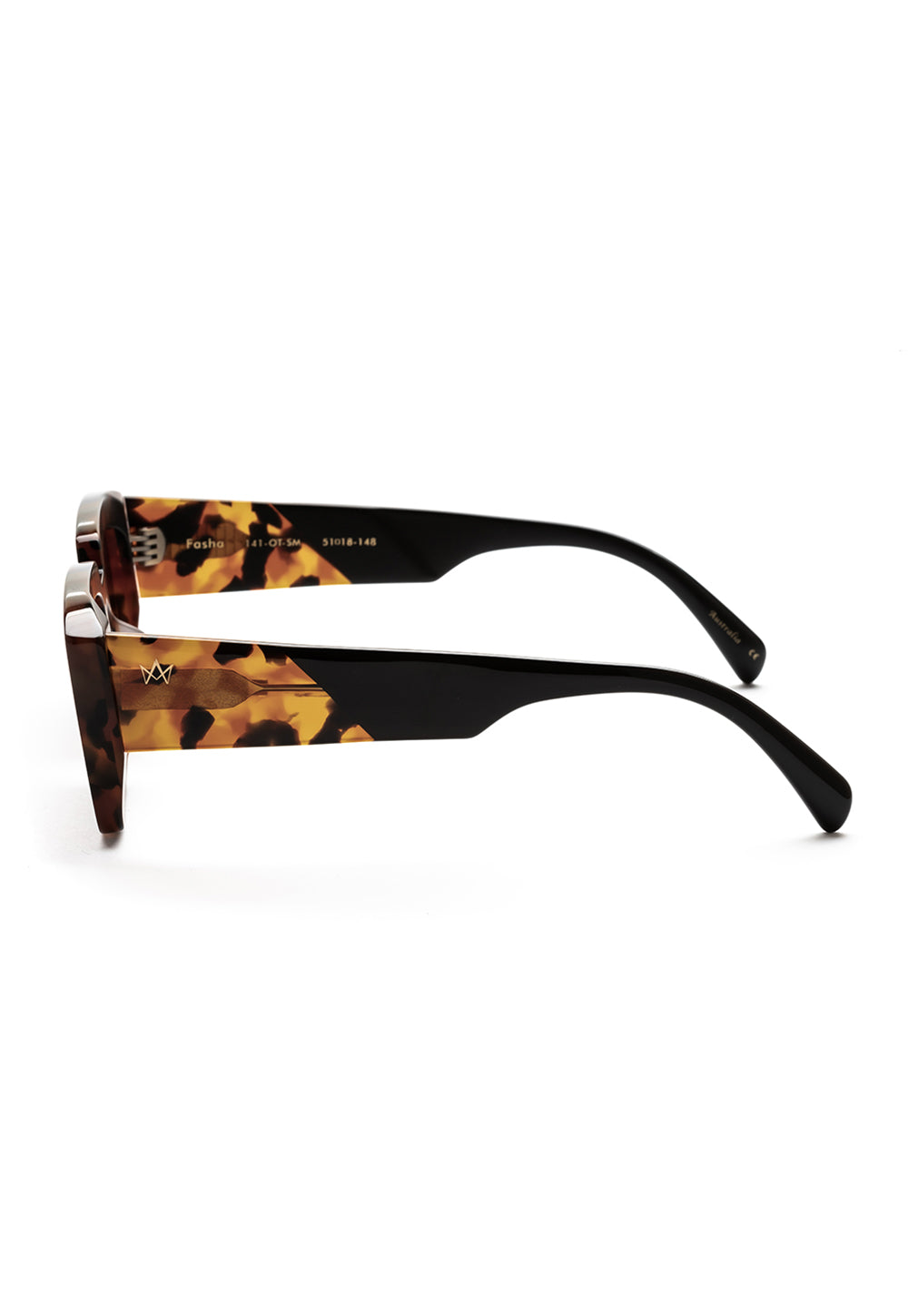 Fasha Polarised Sunglasses - Old School Tort sold by Angel Divine