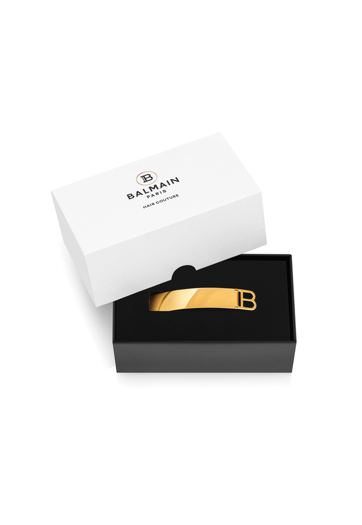 Limited Edition Medium B Barrette - Gold sold by Angel Divine