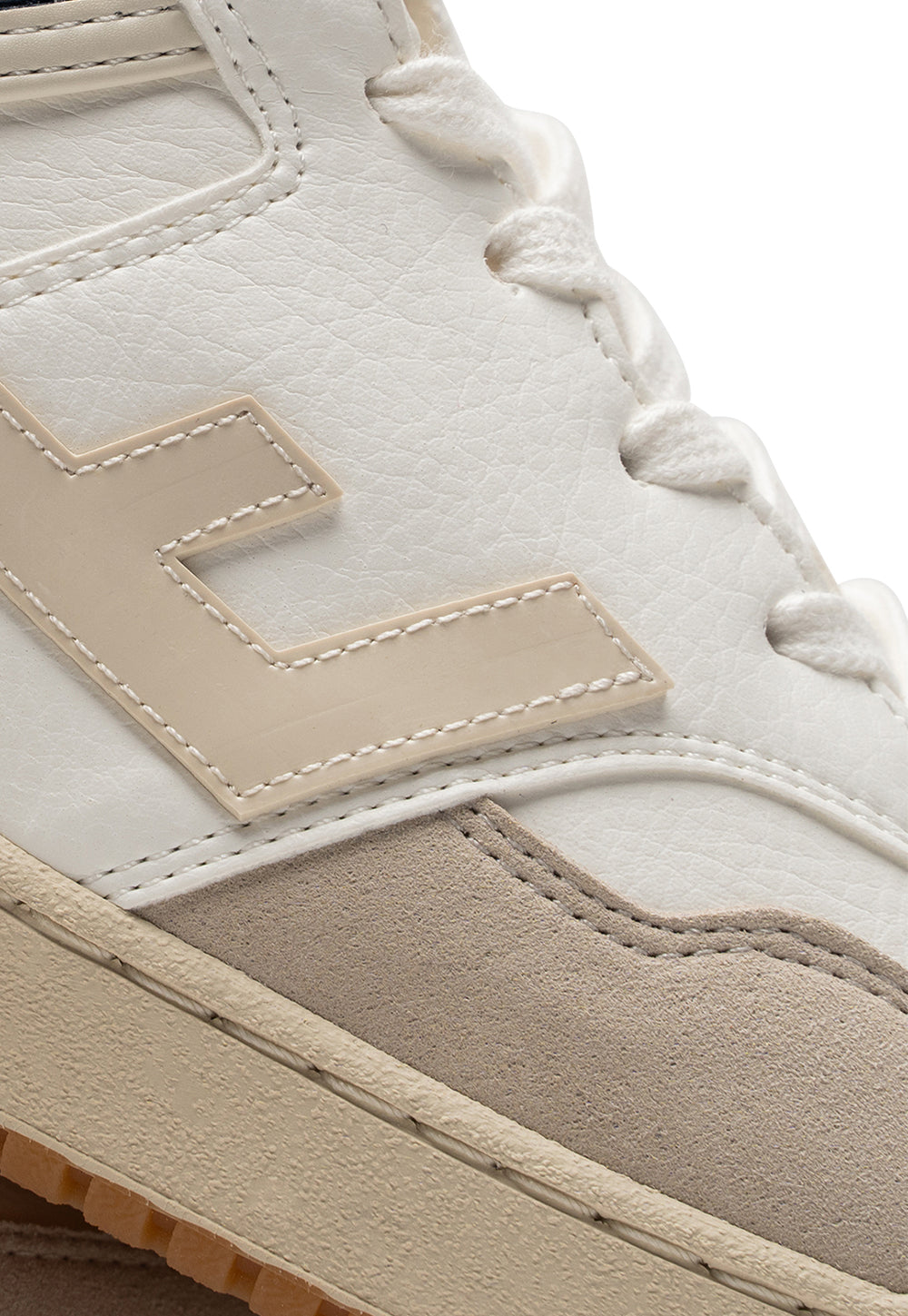 Retro 90s Sneaker - White Ivory Bicolour sold by Angel Divine