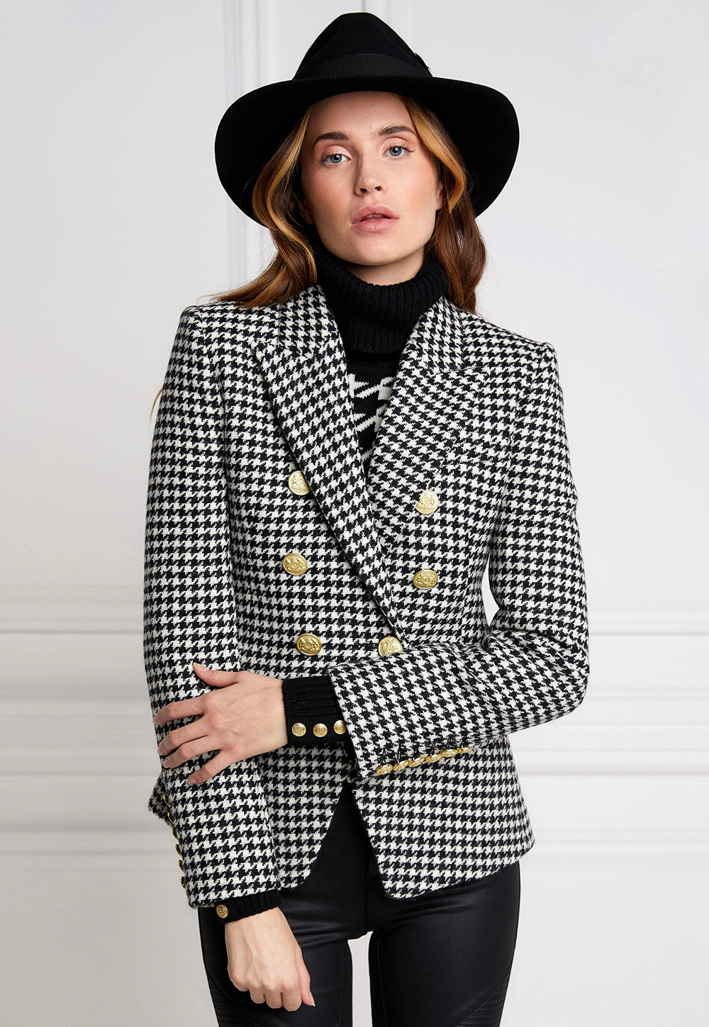 Knightsbridge Blazer - Houndstooth sold by Angel Divine