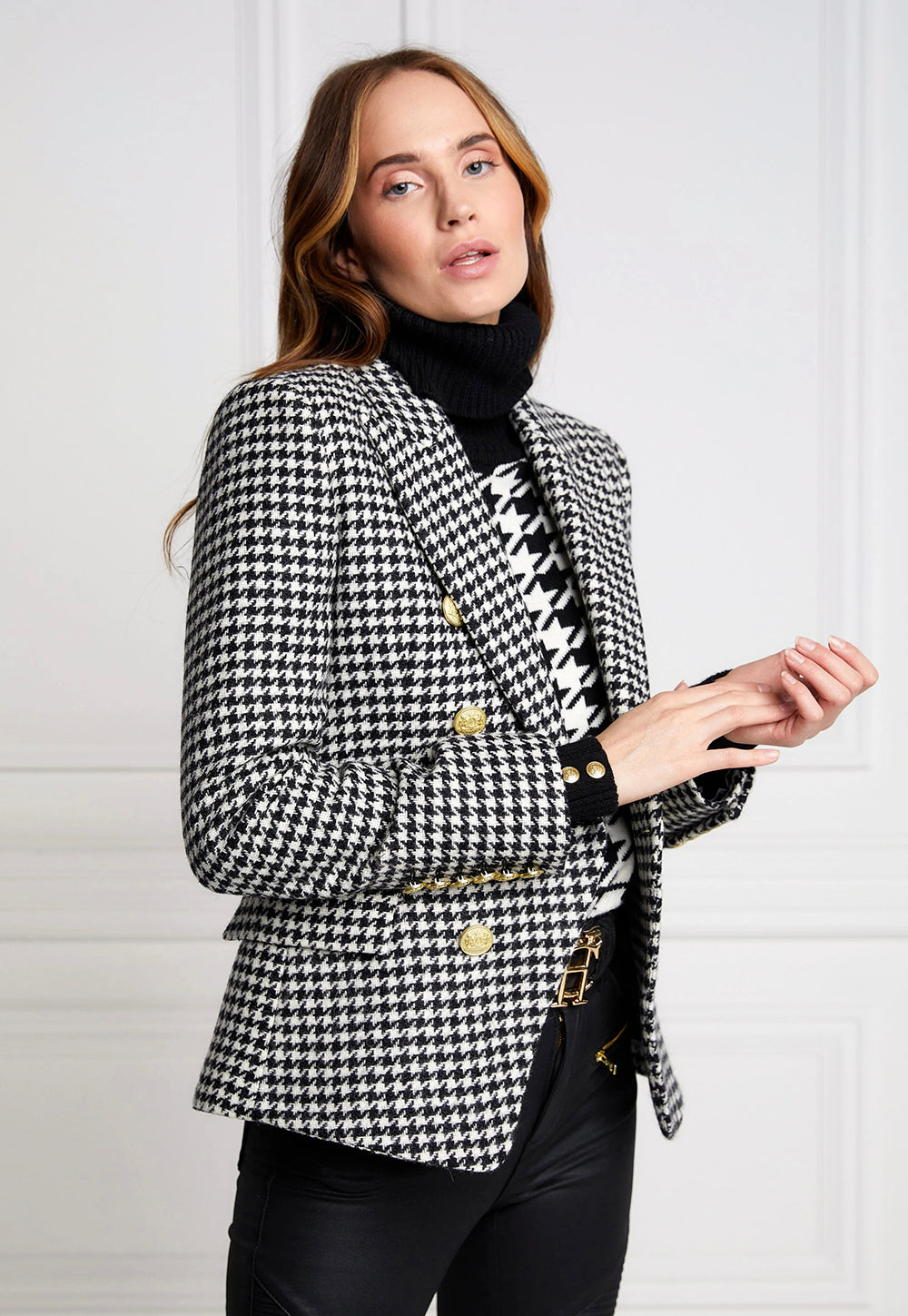 Knightsbridge Blazer - Houndstooth sold by Angel Divine