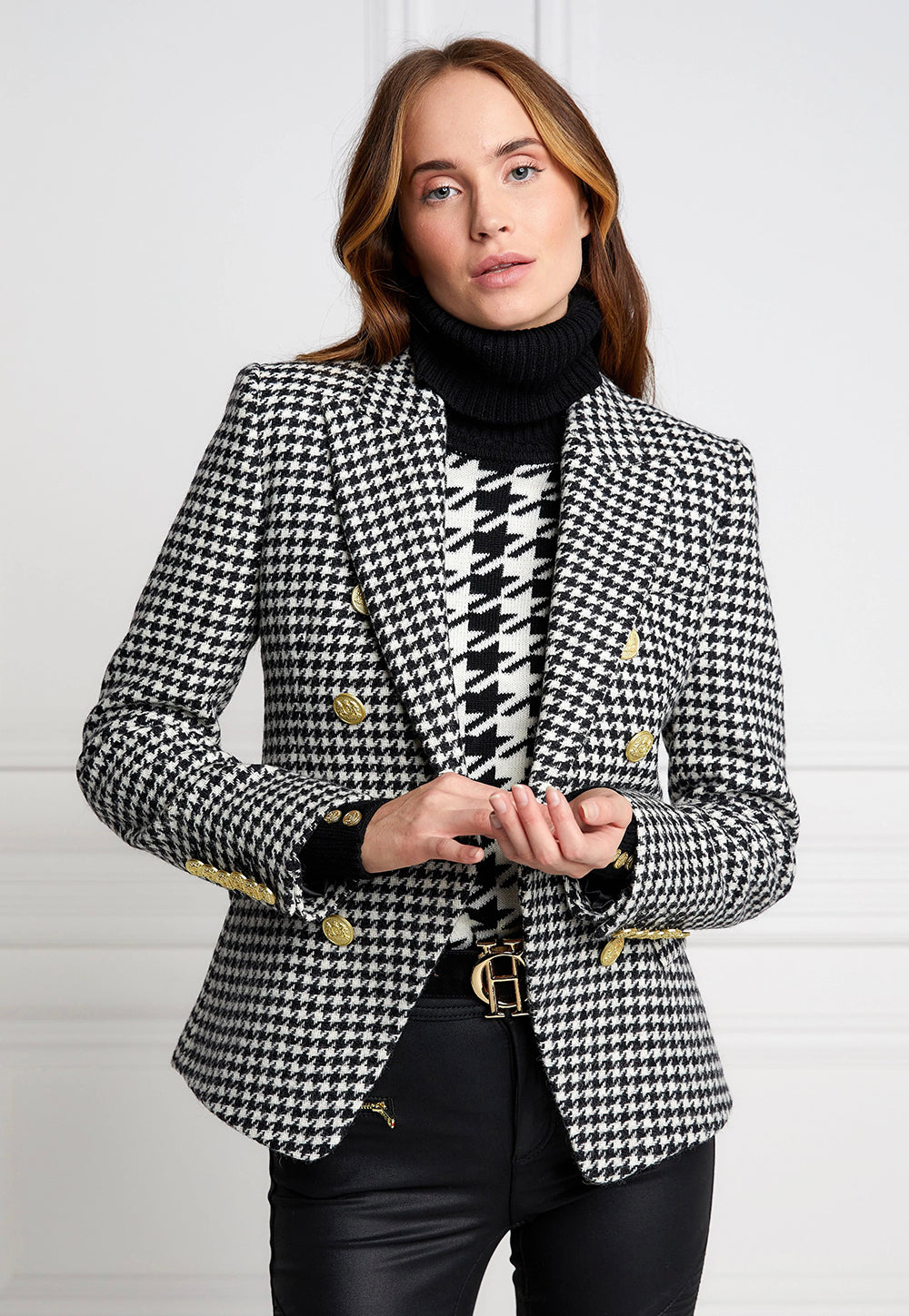 Knightsbridge Blazer - Houndstooth sold by Angel Divine