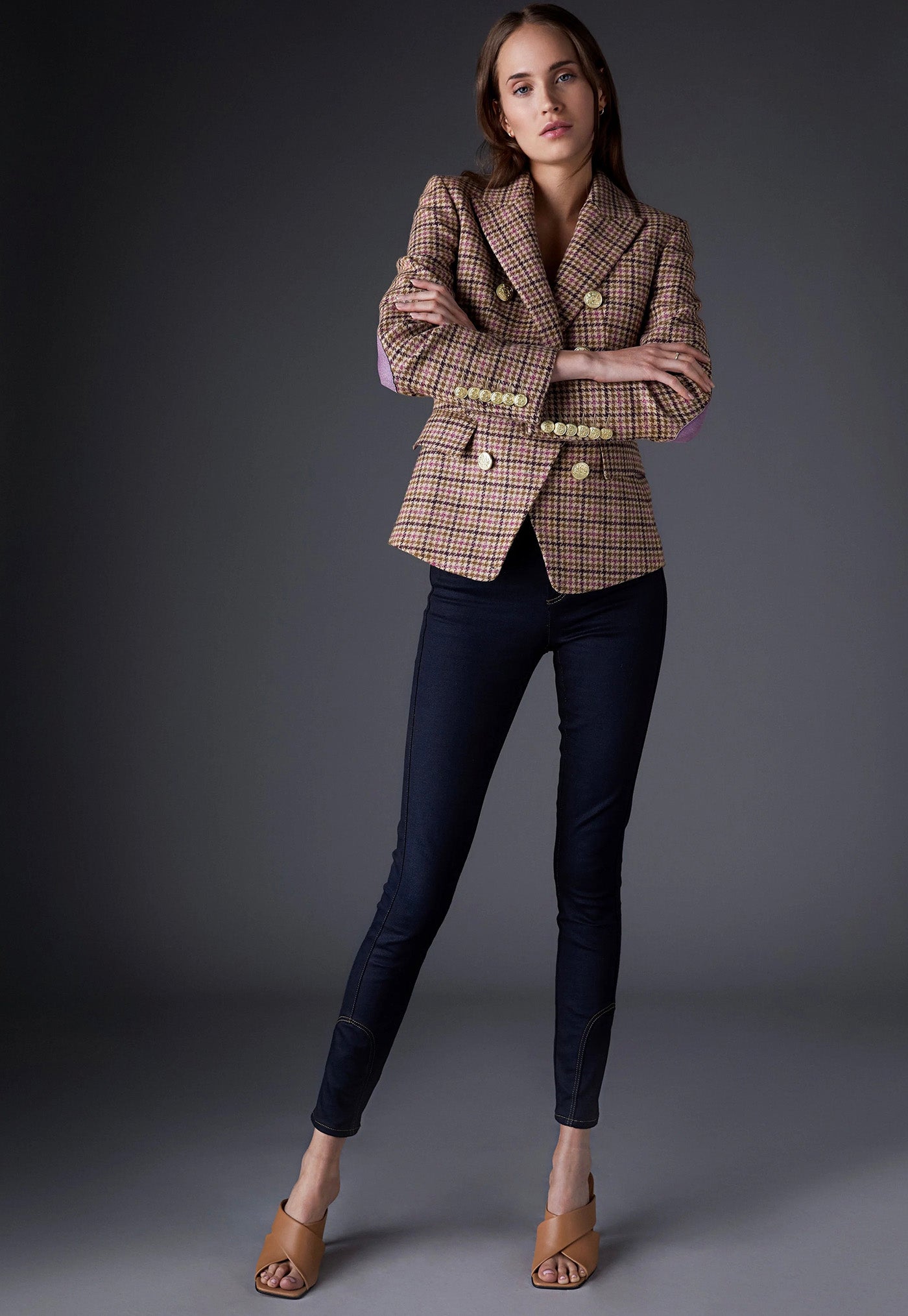Knightsbridge Blazer - Sudeley Pink Tweed sold by Angel Divine