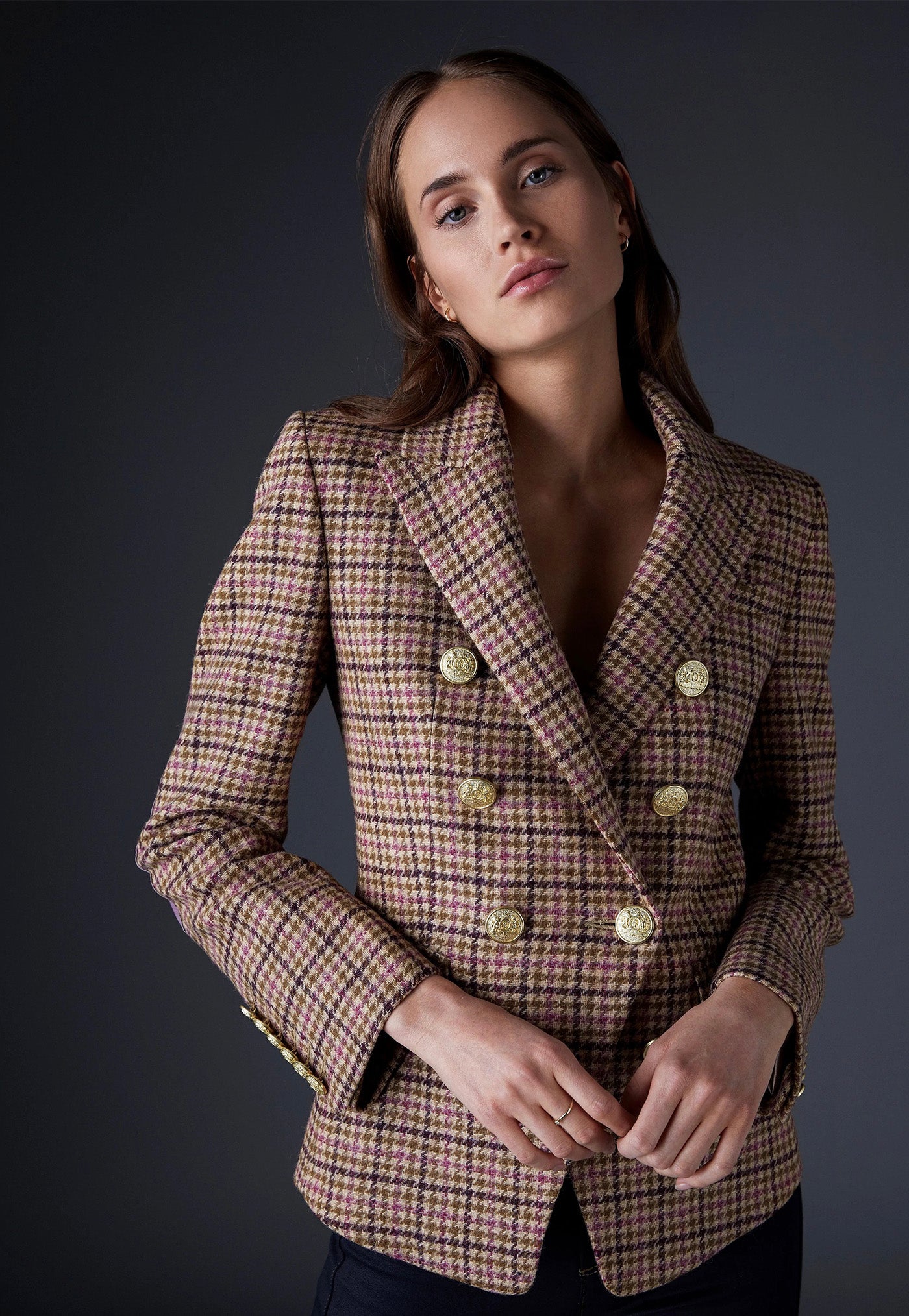 Knightsbridge Blazer - Sudeley Pink Tweed sold by Angel Divine