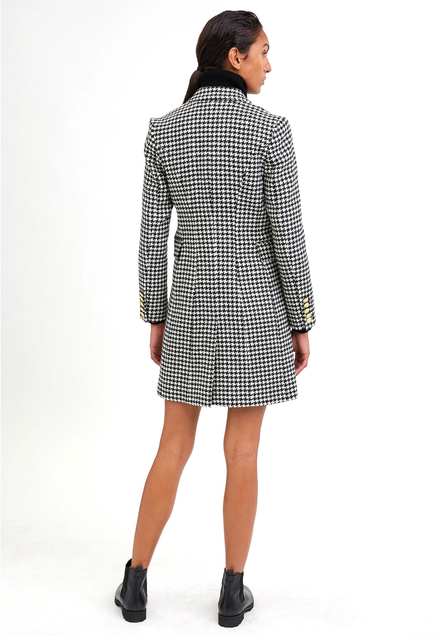 Knightsbridge Coat - Houndstooth sold by Angel Divine