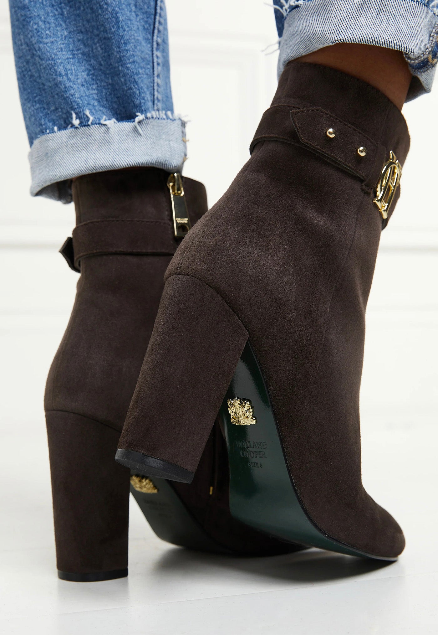 Mayfair Suede Ankle Boot - Chocolate sold by Angel Divine