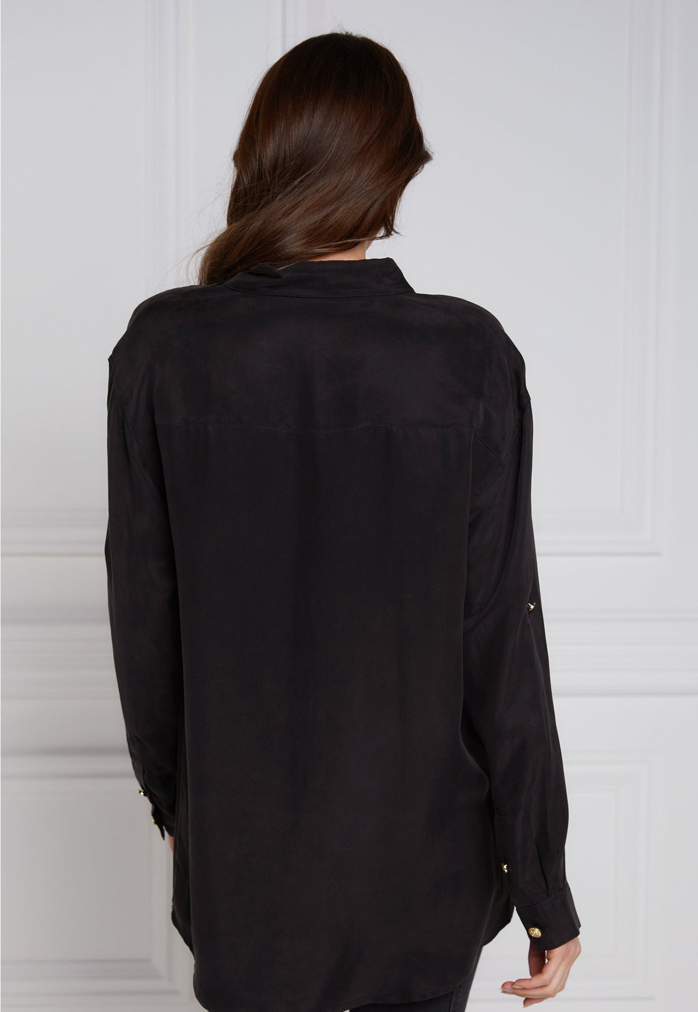 Relaxed Fit Military Shirt - Black sold by Angel Divine