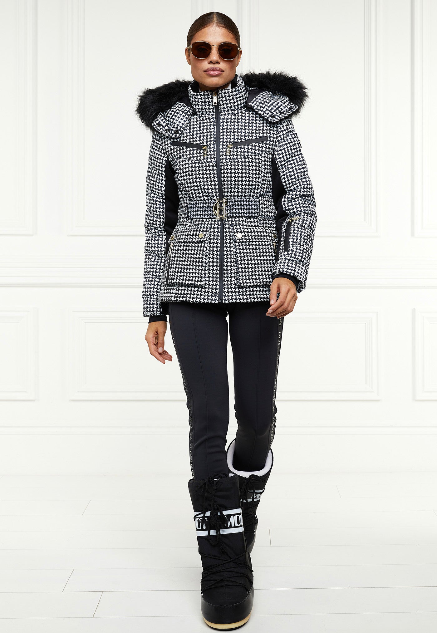 Ski Jacket - Houndstooth sold by Angel Divine