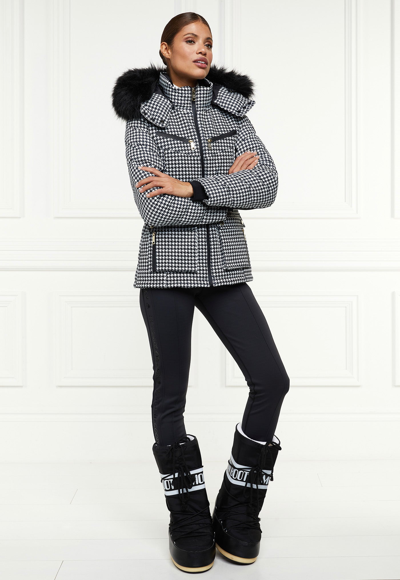 Ski Jacket - Houndstooth sold by Angel Divine