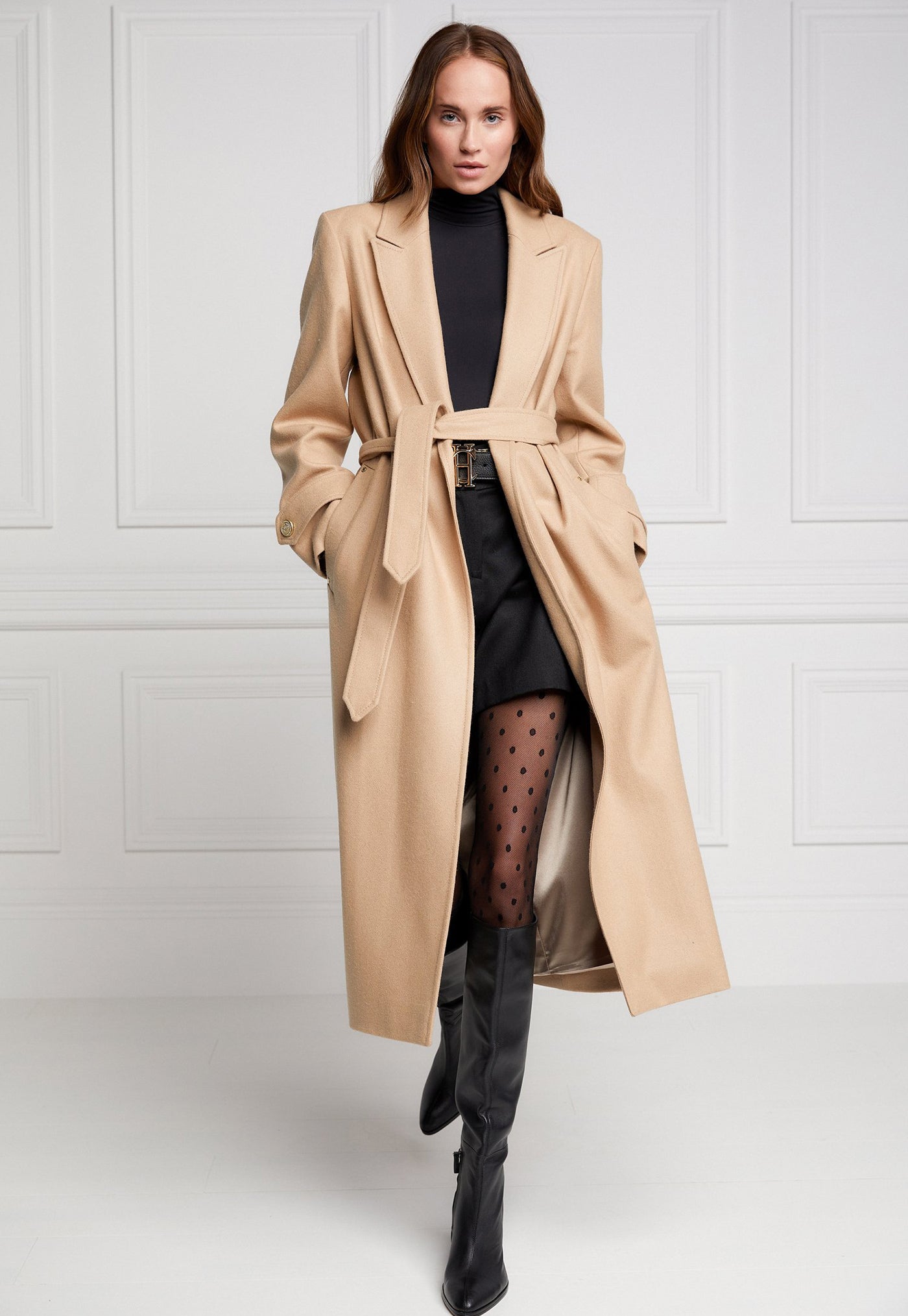Wrap Coat - Camel sold by Angel Divine