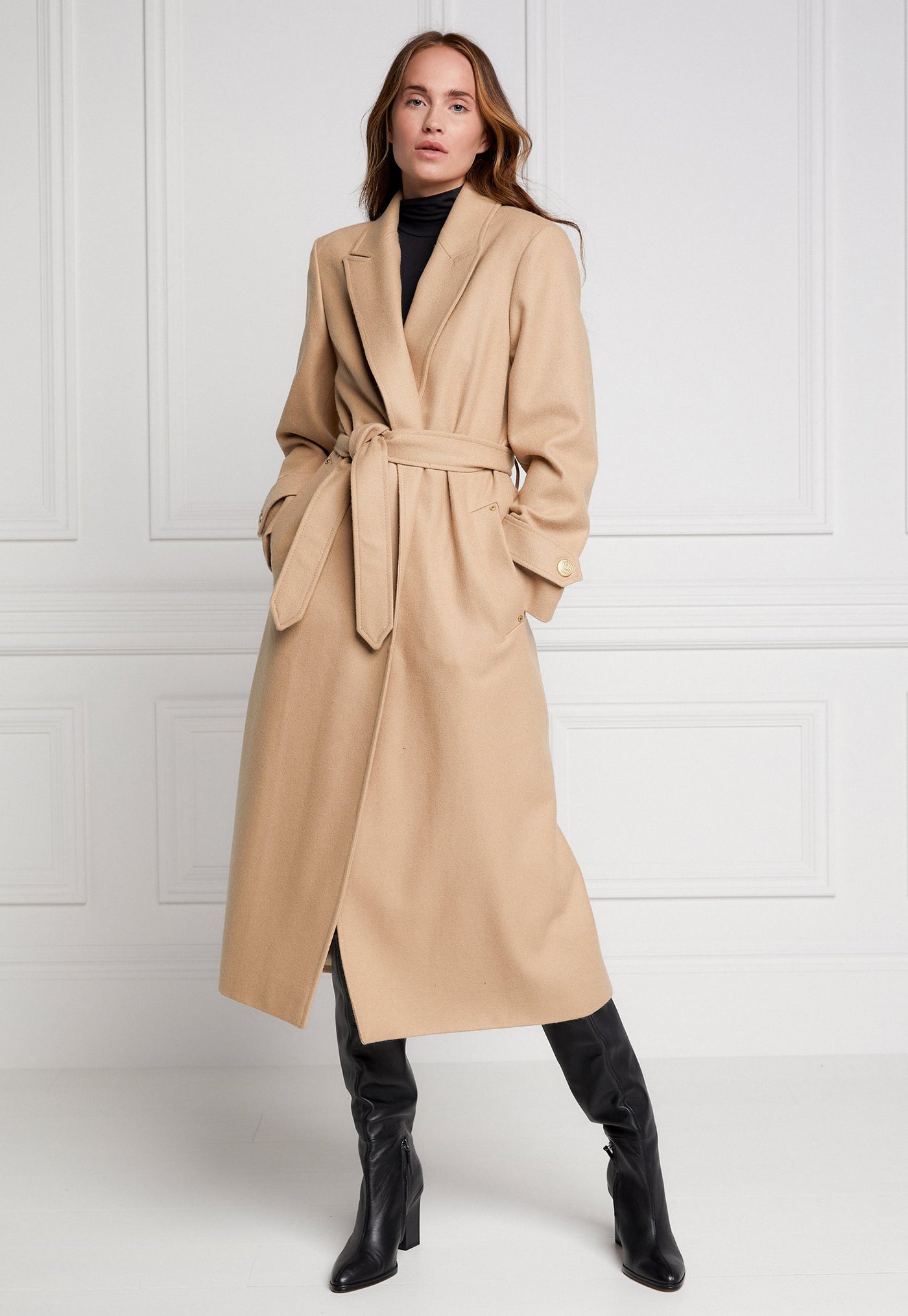 Wrap Coat - Camel sold by Angel Divine