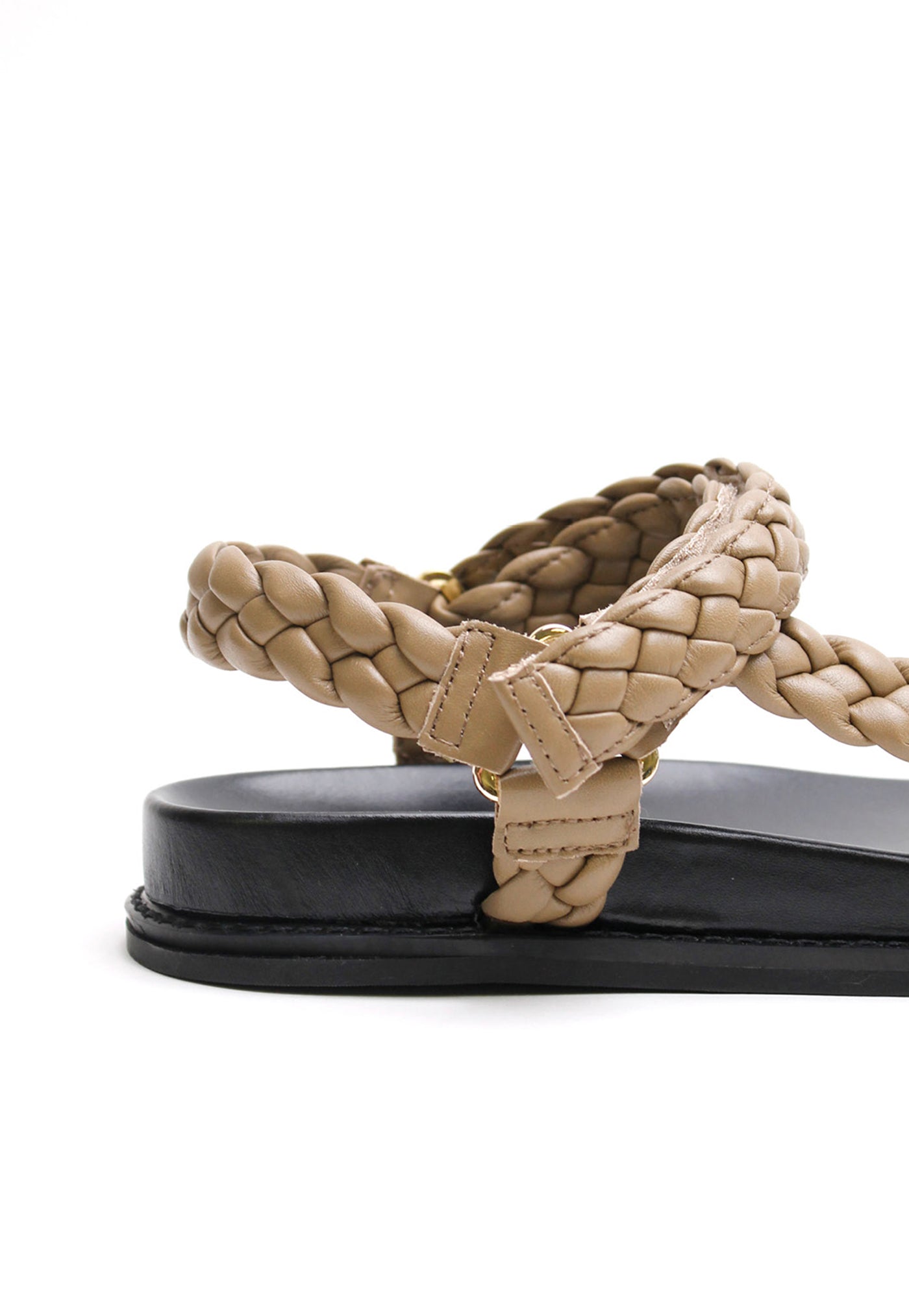 Elke Braided Sandal - Taupe sold by Angel Divine