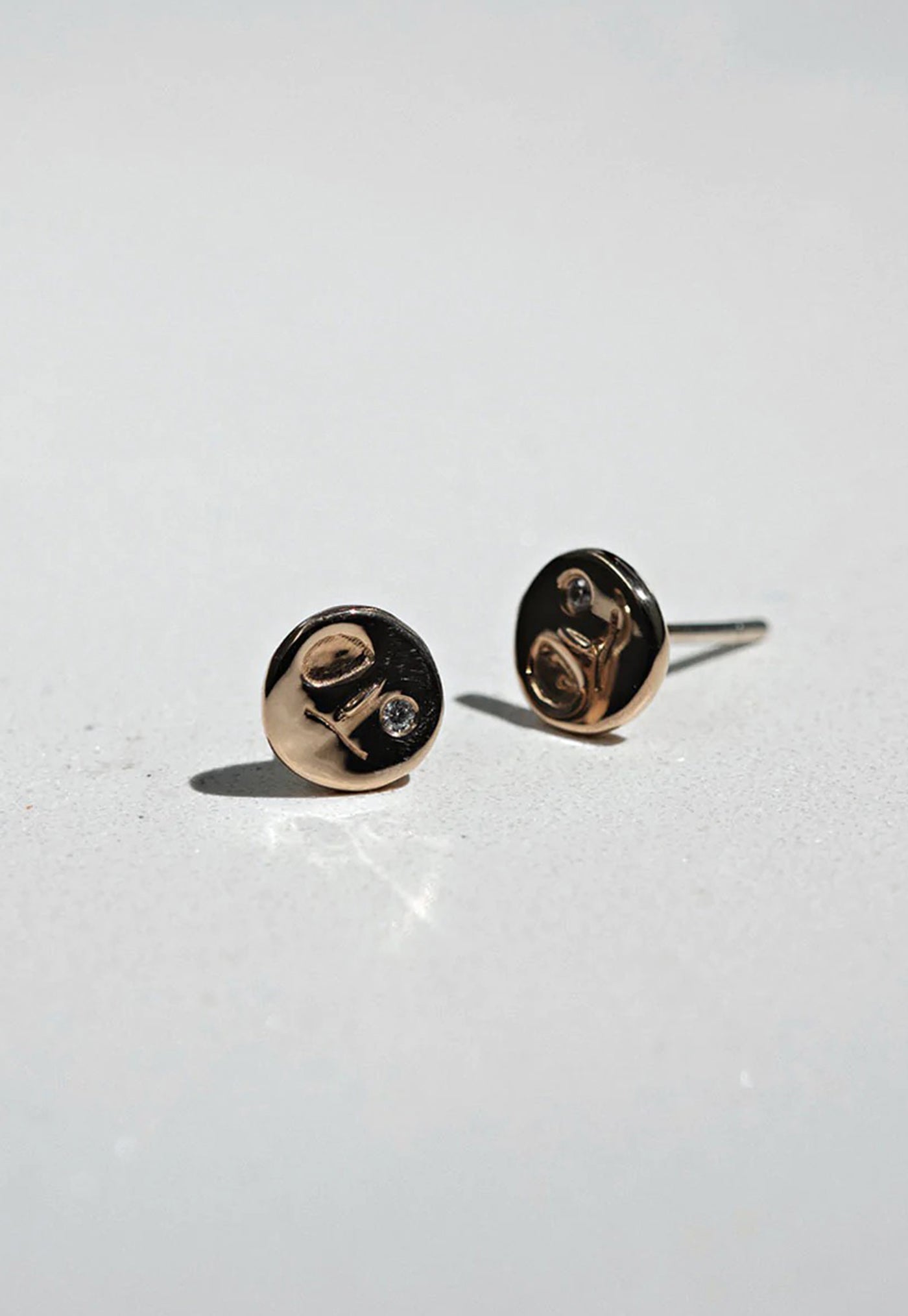 Miro Stud Earrings with Stone sold by Angel Divine