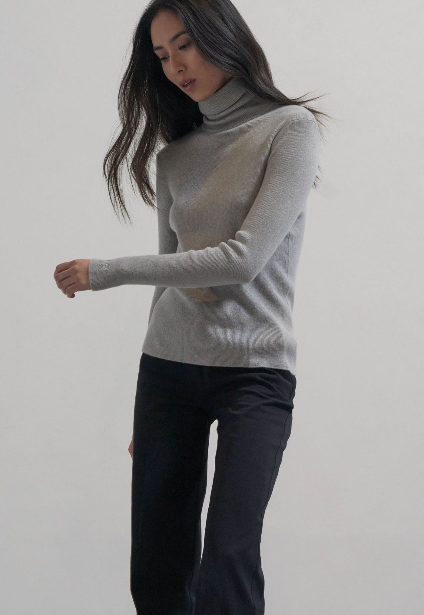 Cashmere Turtleneck - Grey sold by Angel Divine