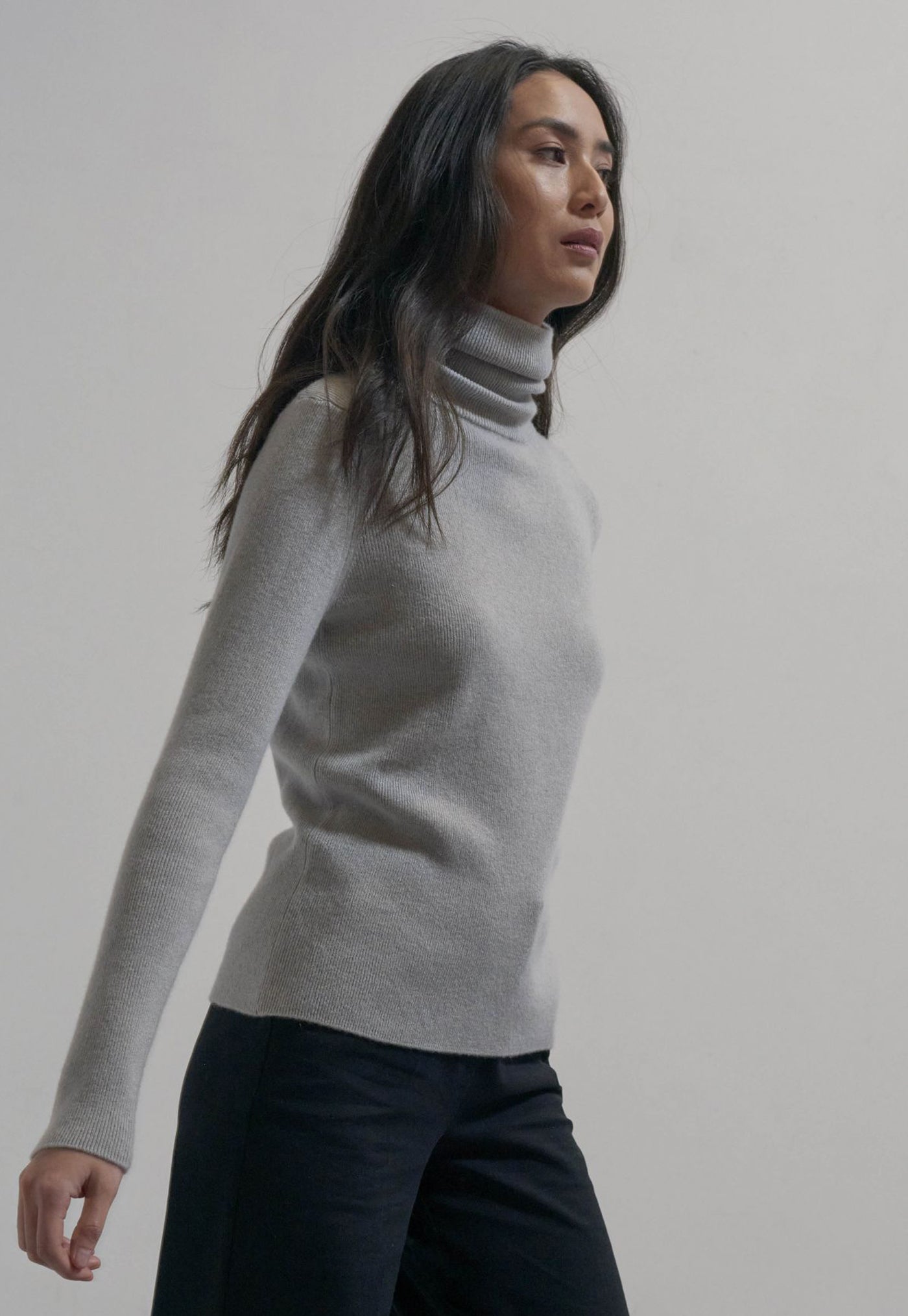 Cashmere Turtleneck - Grey sold by Angel Divine